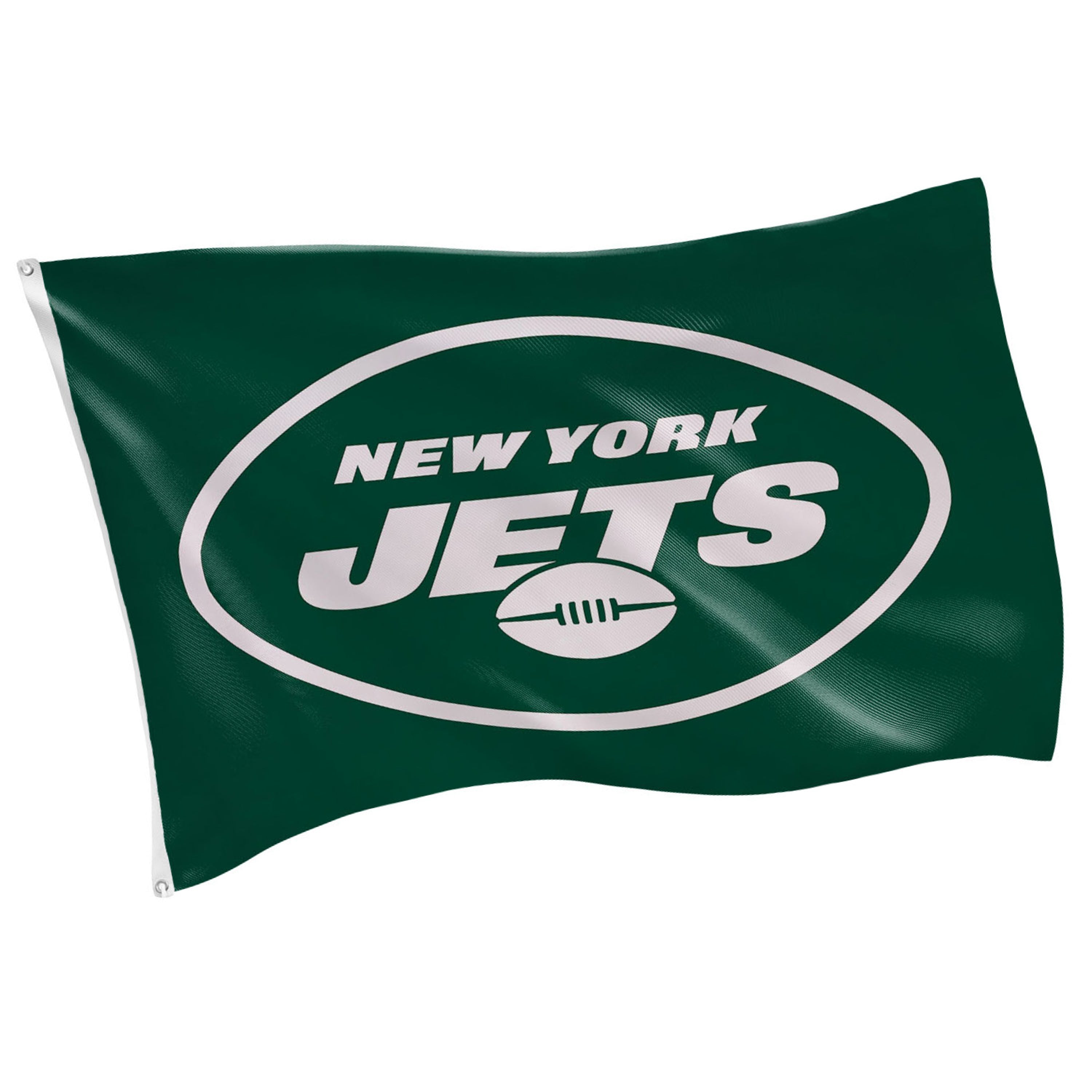 3'x5' Single Sided Flag w/ 2 Grommets, New York Jets - Sports Gifts, Sports Memorabilia, Sports Collectibles, Fan Shop