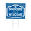 Los Angeles Dodgers Coroplast Yard Sign, "Fans Welcome" - Sports Collectibles, Sports Memorabilia, Sports Fan Shop, Sports Gifts