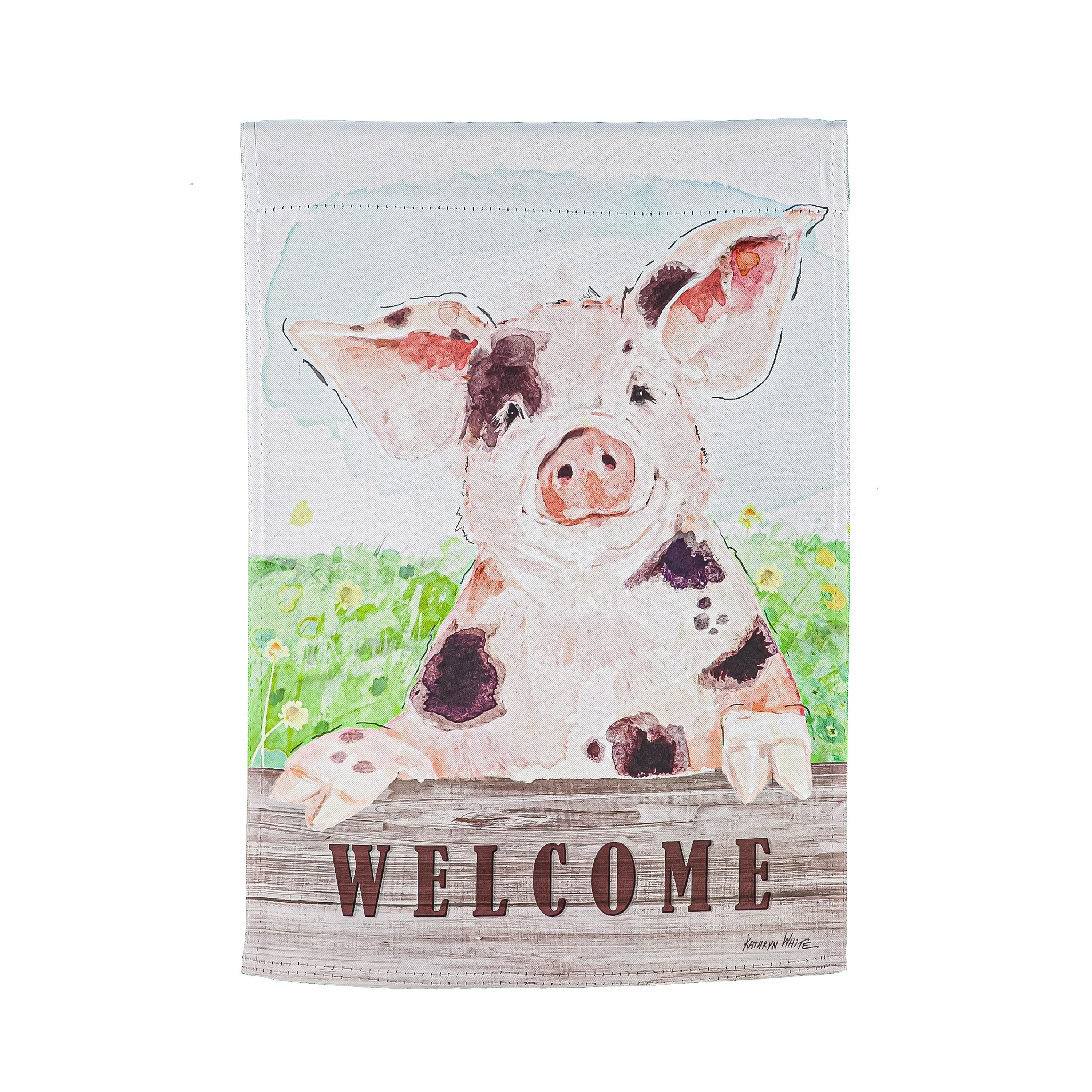 Spotted Pig Suede House Flag - Sports Collectibles, Sports Memorabilia, Sports Fan Shop, Sports Gifts