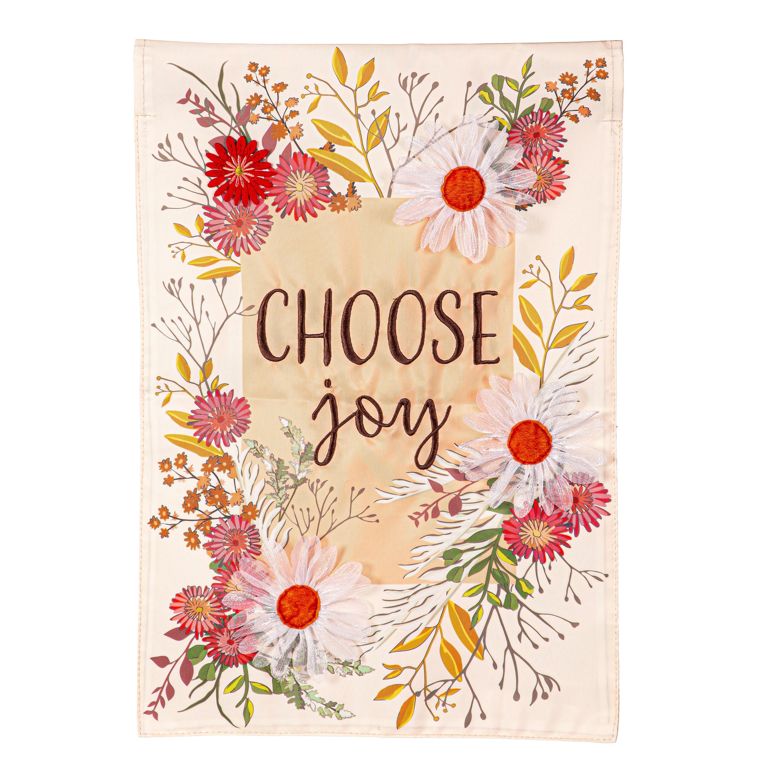 Choose Joy Applique Garden Flag - Sports Collectibles, Sports Memorabilia, Sports Fan Shop, Sports Gifts