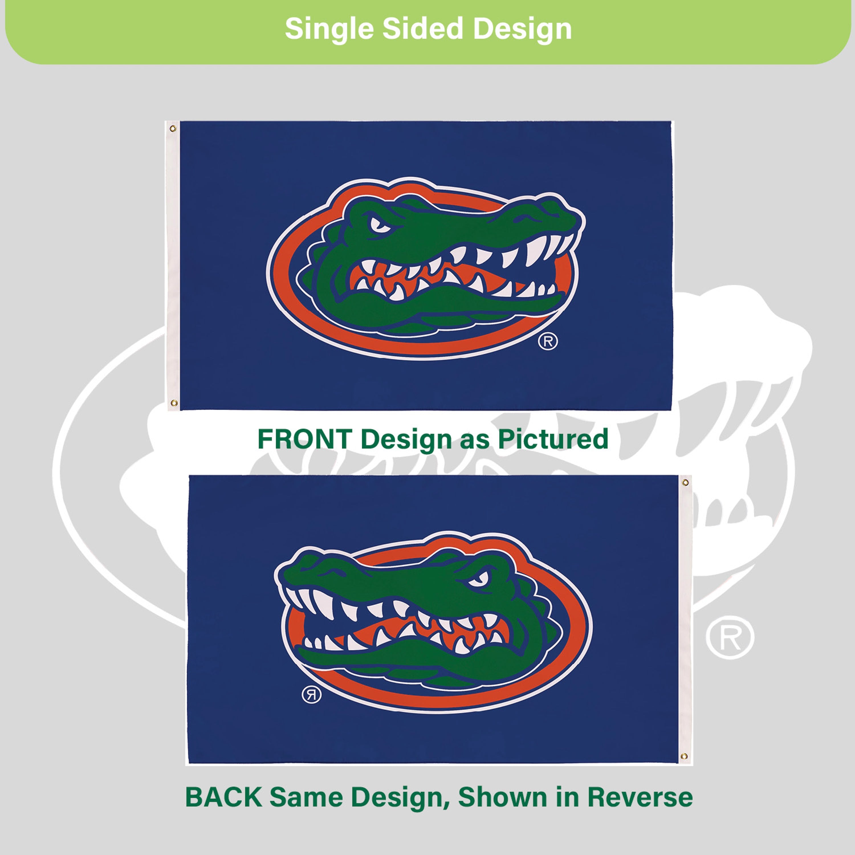 3'x5' Single Sided Flag w/ 2 Grommets, University of Florida - Sports Gifts, Sports Memorabilia, Sports Collectibles, Fan Shop