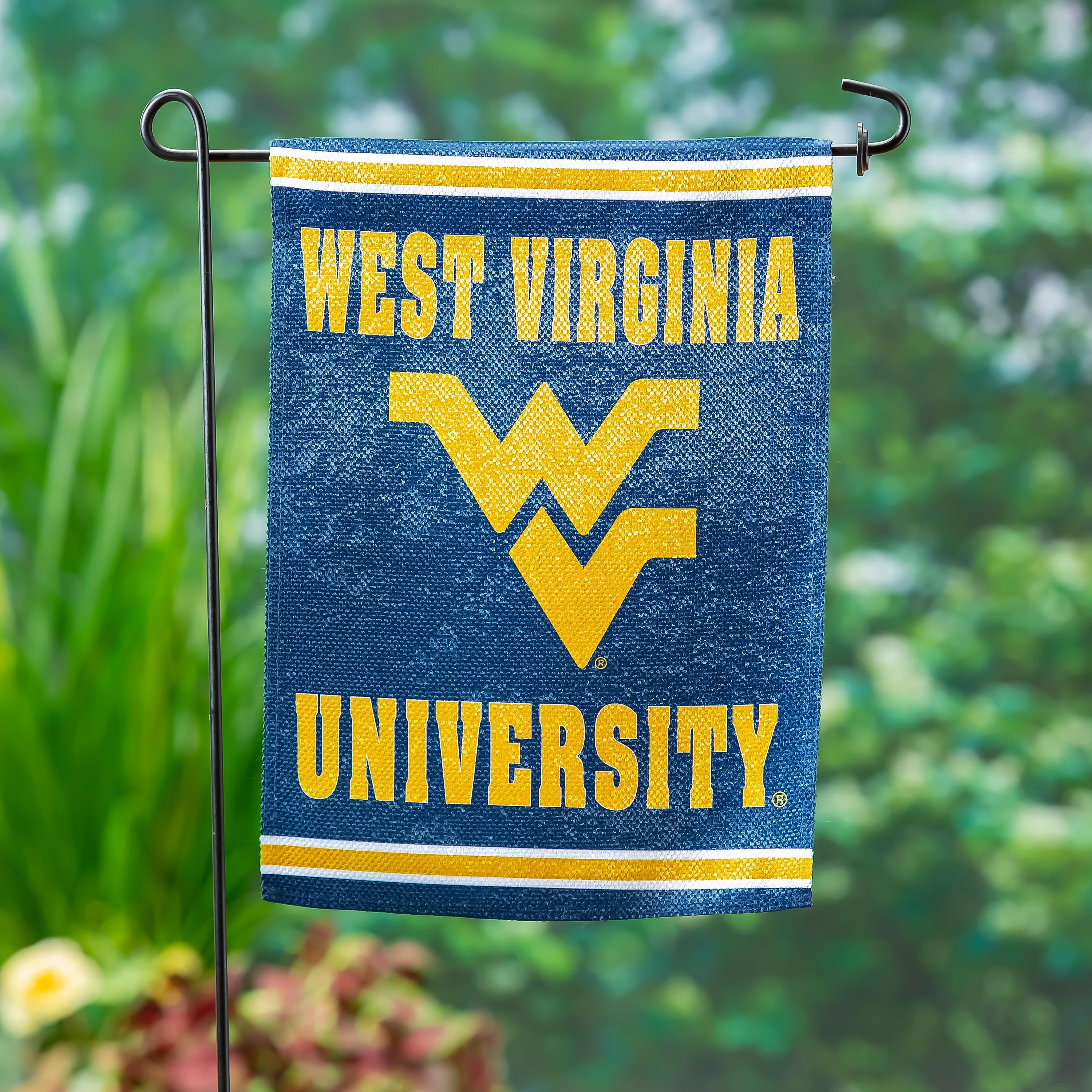 Embossed Suede Flag, GDN Size, West Virginia University - Sports Collectibles, Sports Memorabilia, Sports Fan Shop, Sports Gifts