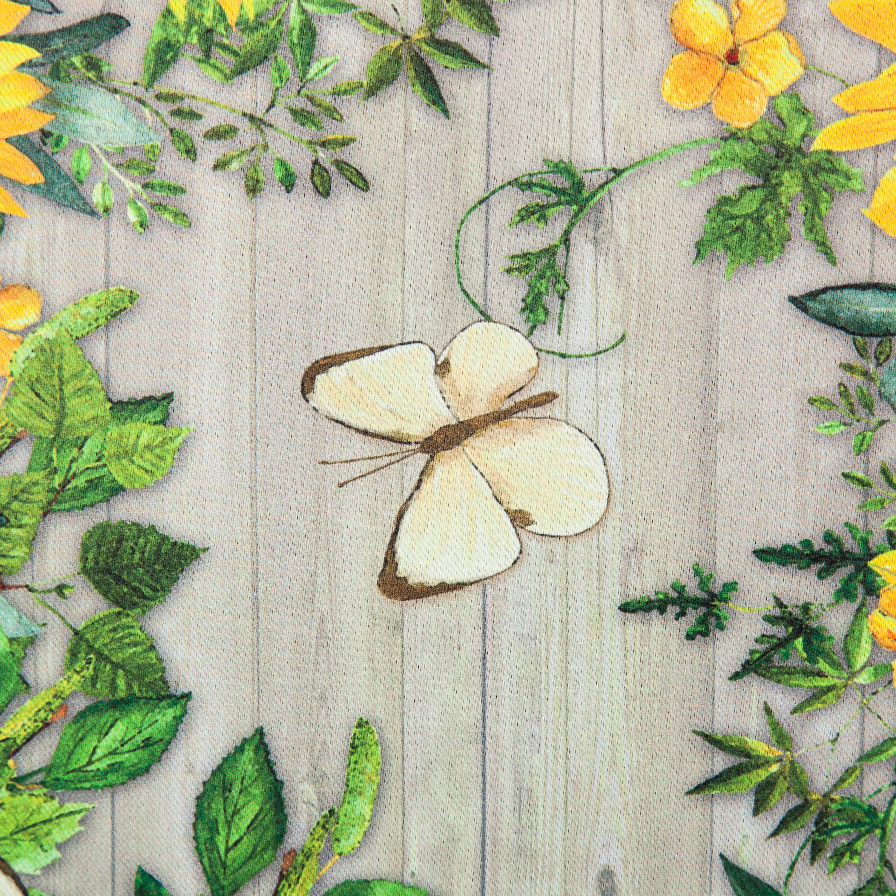 Sunflower Wreath Garden Suede Flag - Sports Collectibles, Sports Memorabilia, Sports Fan Shop, Sports Gifts