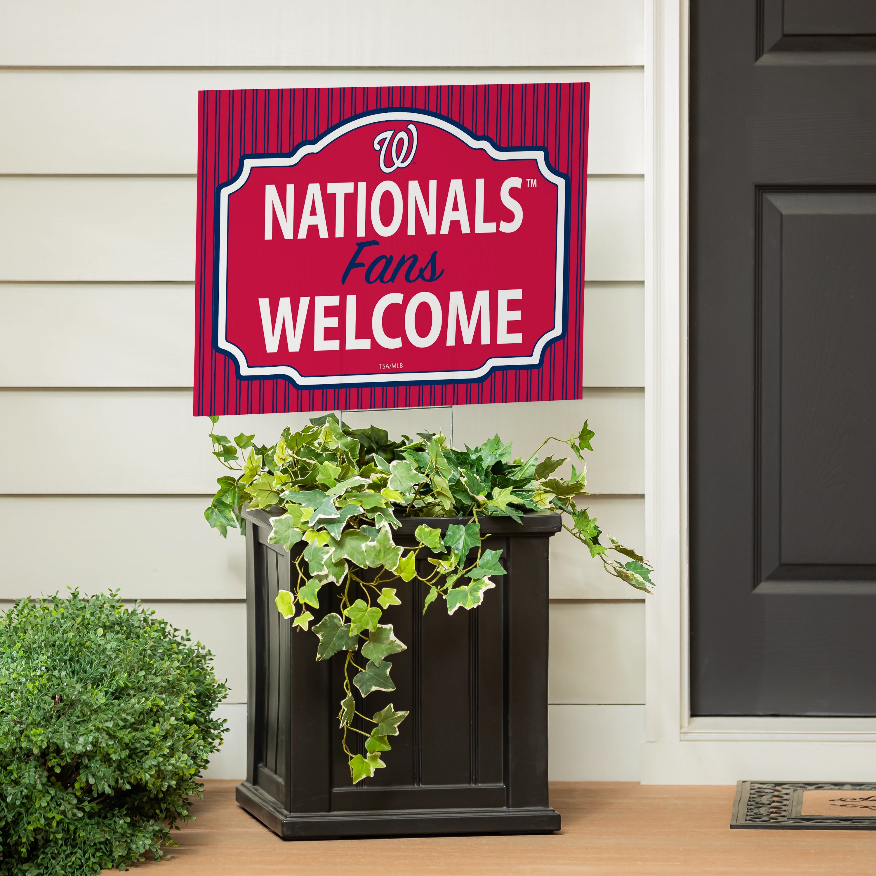 Washington Nationals Coroplast Yard Sign, "Fans Welcome" - Sports Collectibles, Sports Memorabilia, Sports Fan Shop, Sports Gifts