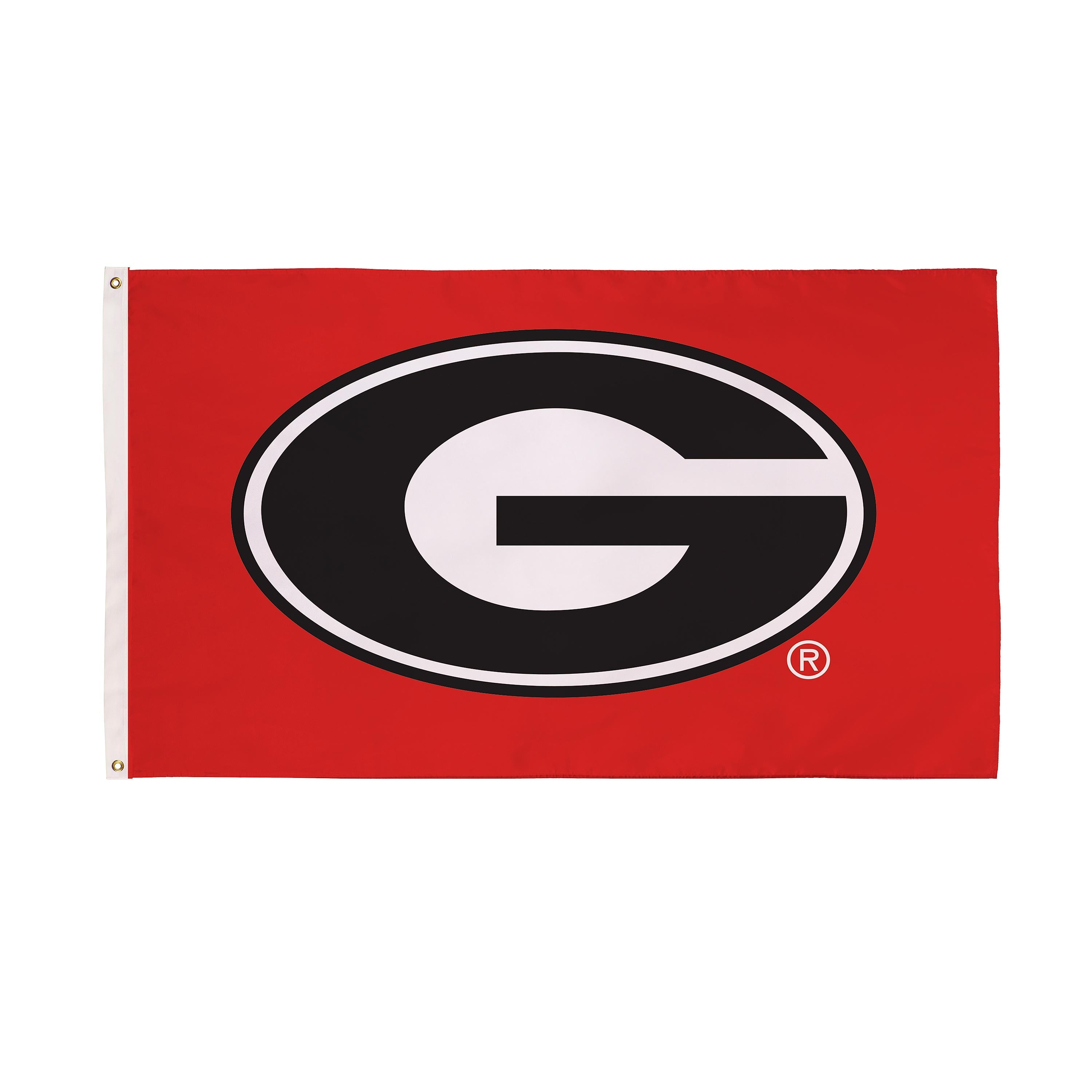 University of Georgia Single Sided Estate Flag with 2 Grommets, 3'x5' - Sports Gifts, Sports Memorabilia, Sports Collectibles, Fan Shop