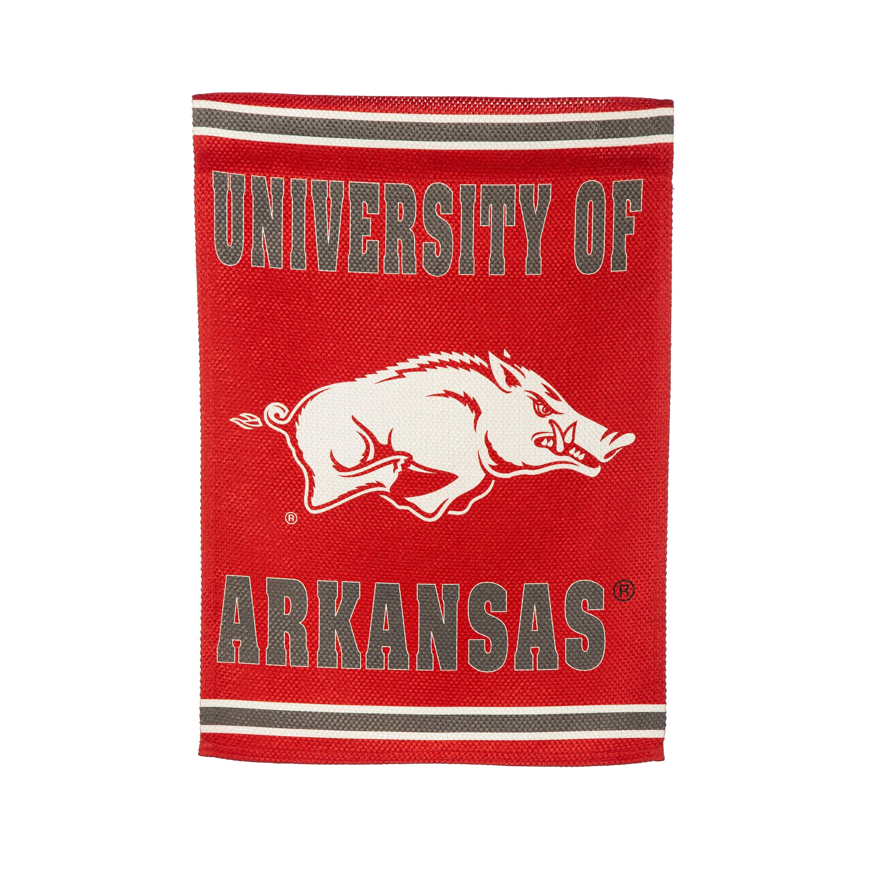 Embossed Suede Flag, GDN Size, University of Arkansas - Sports Gifts, Sports Memorabilia, Sports Collectibles, Fan Shop