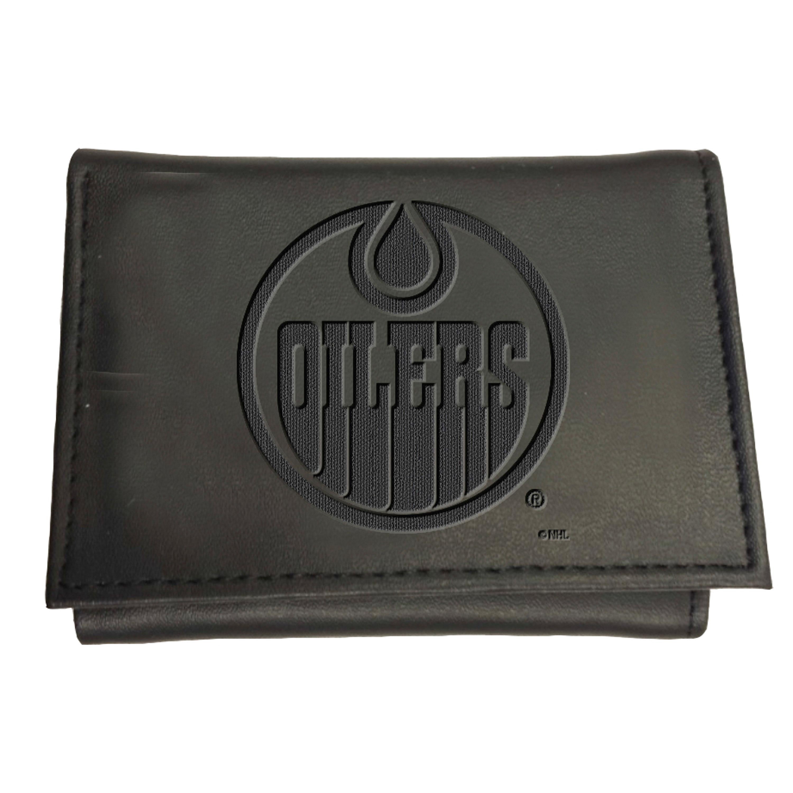 Edmonton Oilers, Tri-Fold Wallet, Black - Sports Gifts, Sports Memorabilia, Sports Collectibles, Fan Shop