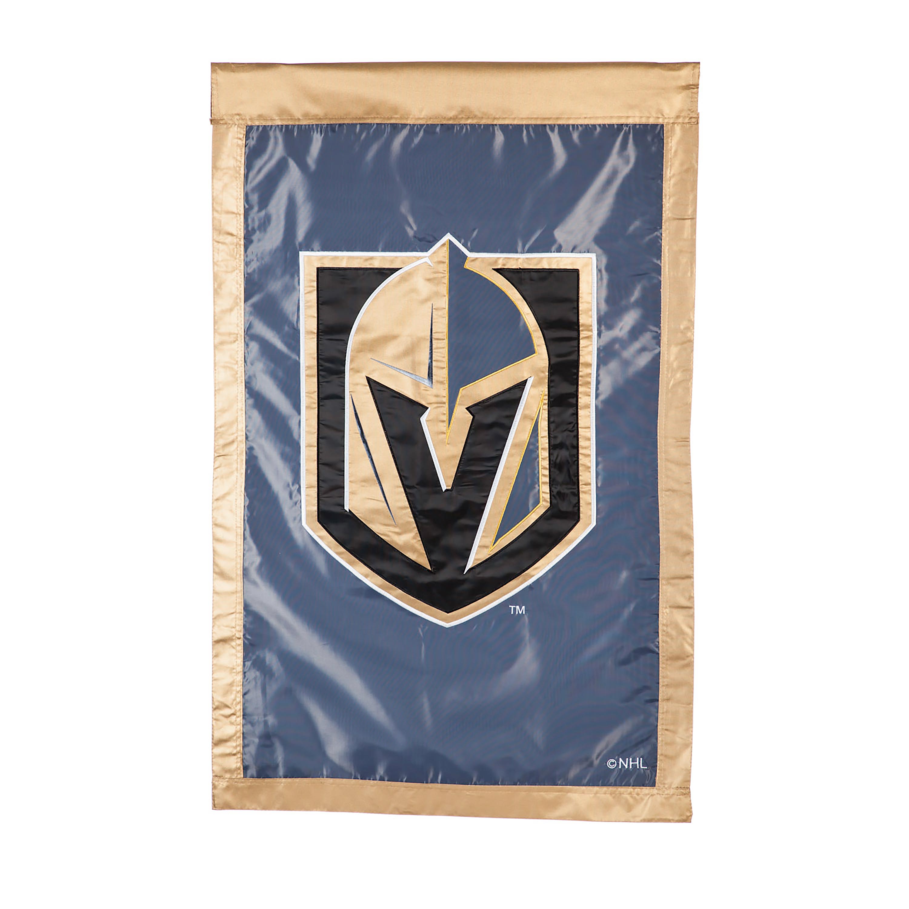 NHL Hockey Applique Flag, Las Vegas Golden Knights - Sports Collectibles, Sports Memorabilia, Sports Fan Shop, Sports Gifts