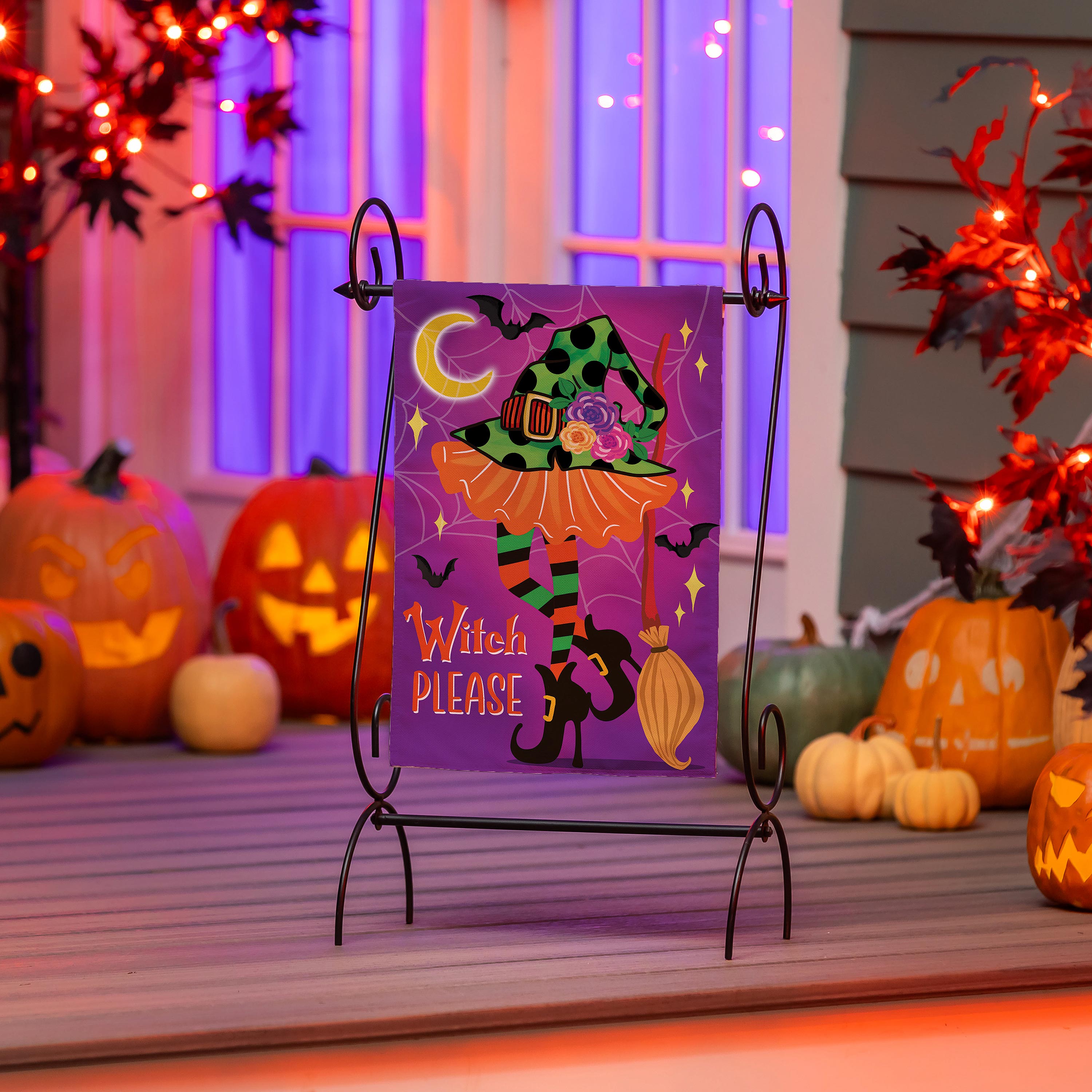 Witchy Please Suede Garden Flag - Sports Collectibles, Sports Memorabilia, Sports Fan Shop, Sports Gifts