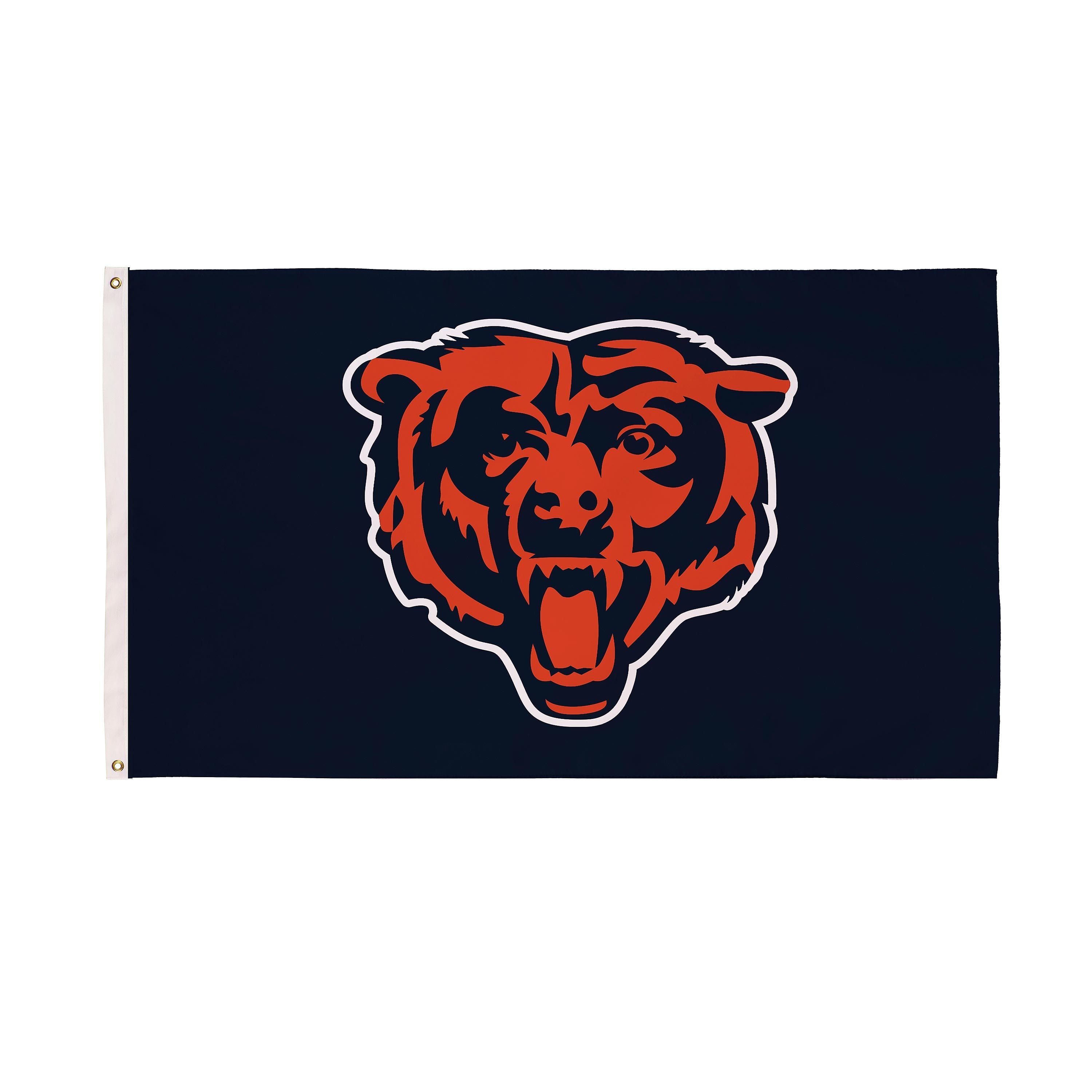 Chicago Bears Single Sided Estate Flag with 2 Grommets, 3'x5' - Sports Gifts, Sports Memorabilia, Sports Collectibles, Fan Shop