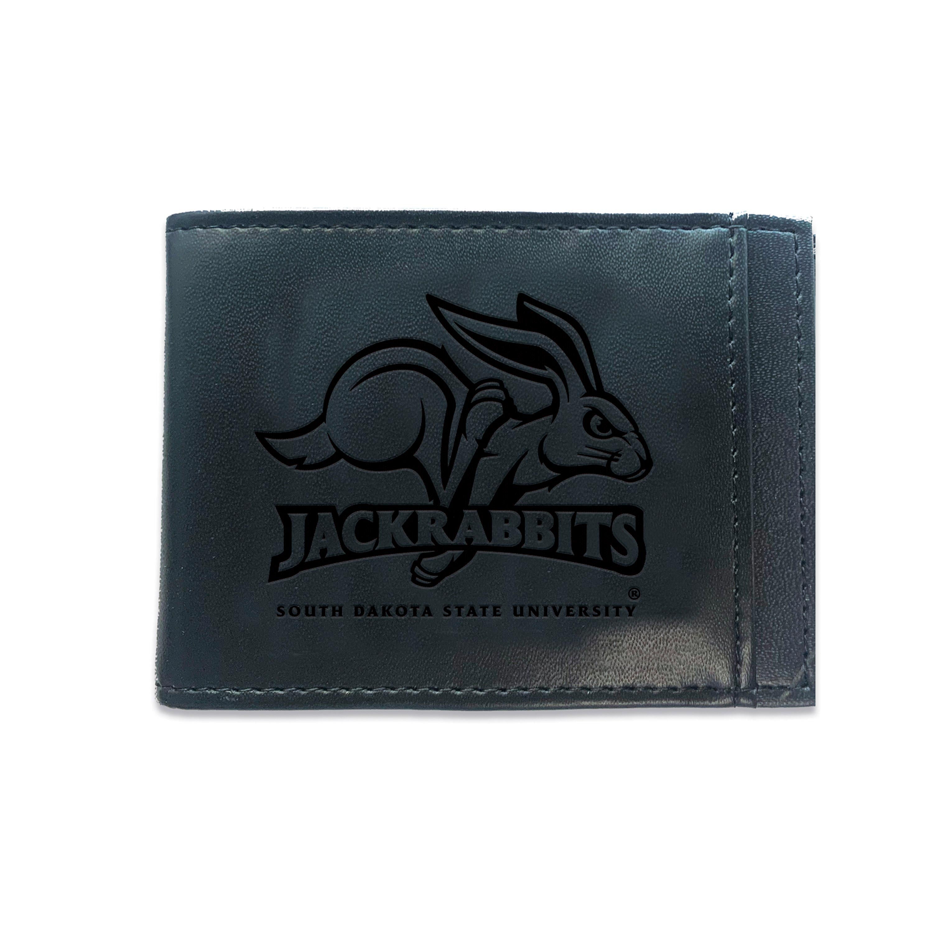 Front Pocket Wallet w/ RFID Blocking, South Dakota State University, Black - Sports Gifts, Sports Memorabilia, Sports Collectibles, Fan Shop