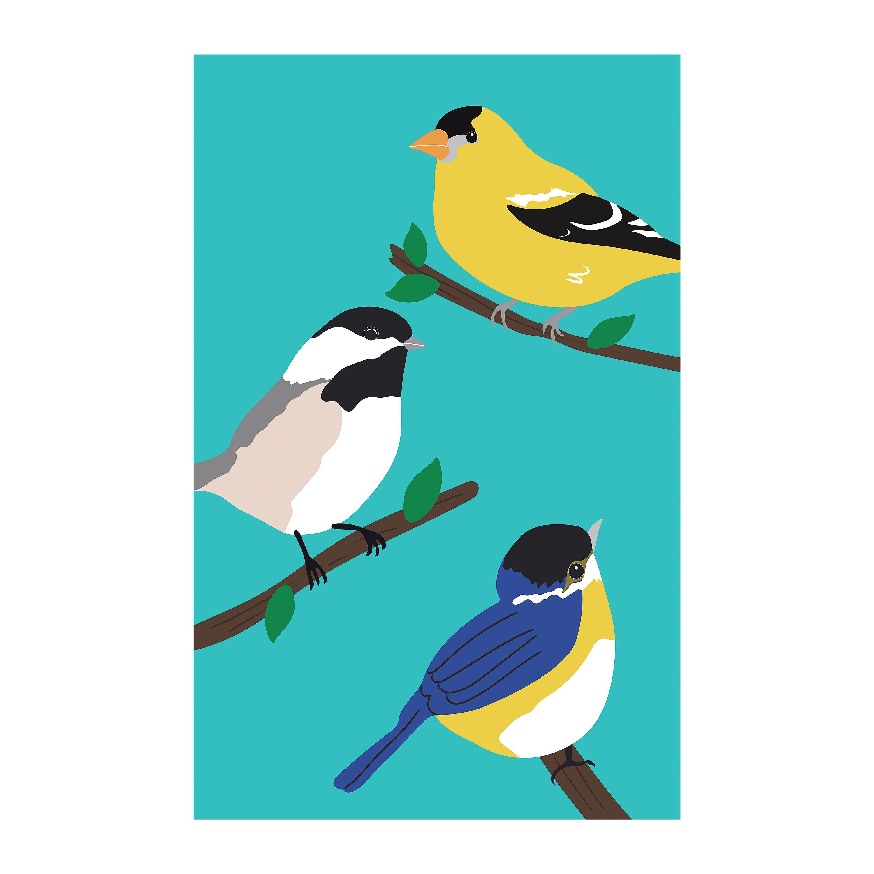 Songbirds Basic Applique House Flag - Sports Collectibles, Sports Memorabilia, Sports Fan Shop, Sports Gifts