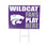 Kansas State University Coroplast Yard Sign "Fans Play Here" - Sports Collectibles, Sports Memorabilia, Sports Fan Shop, Sports Gifts