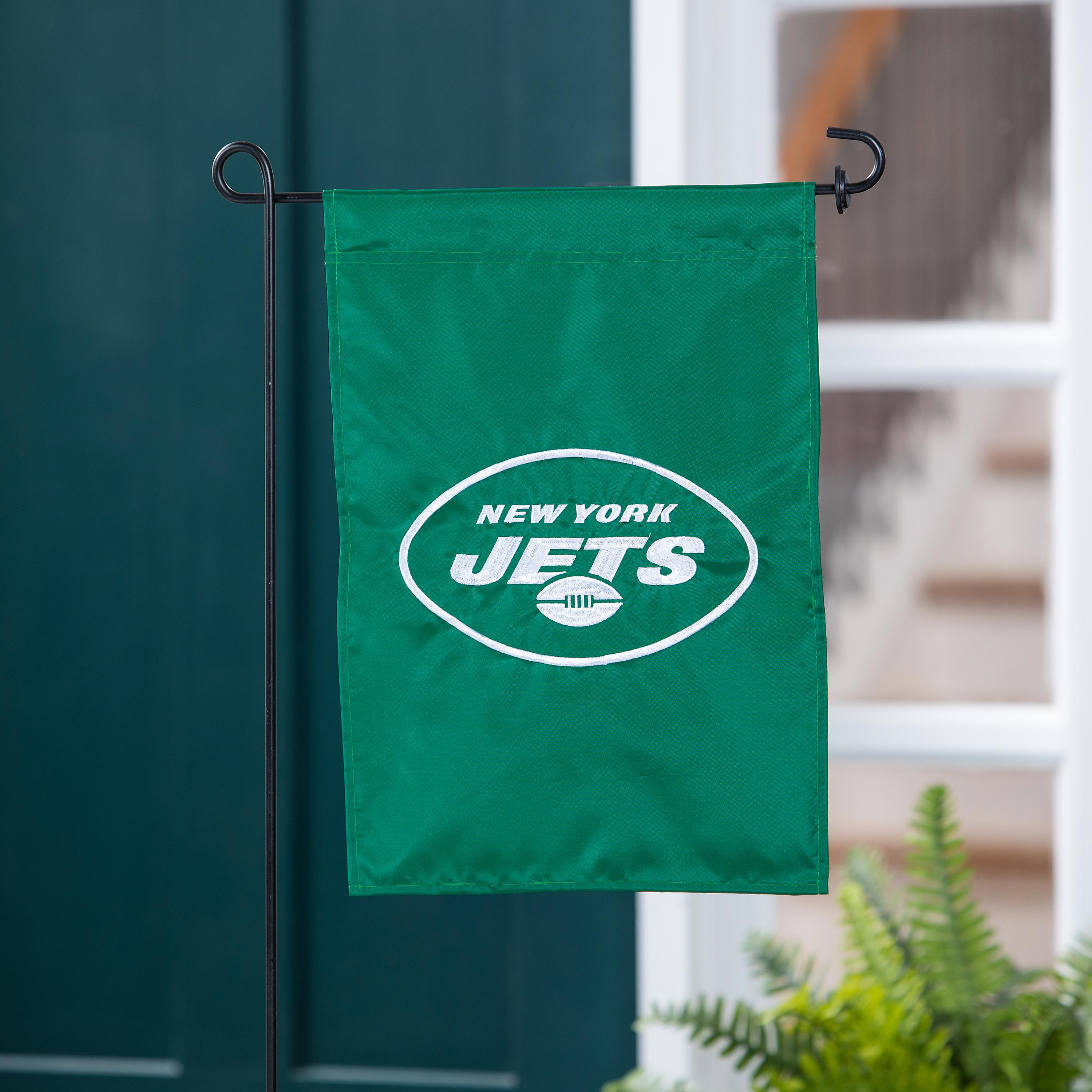 Applique Flag, Gar., New York Jets - Sports Collectibles, Sports Memorabilia, Sports Fan Shop, Sports Gifts