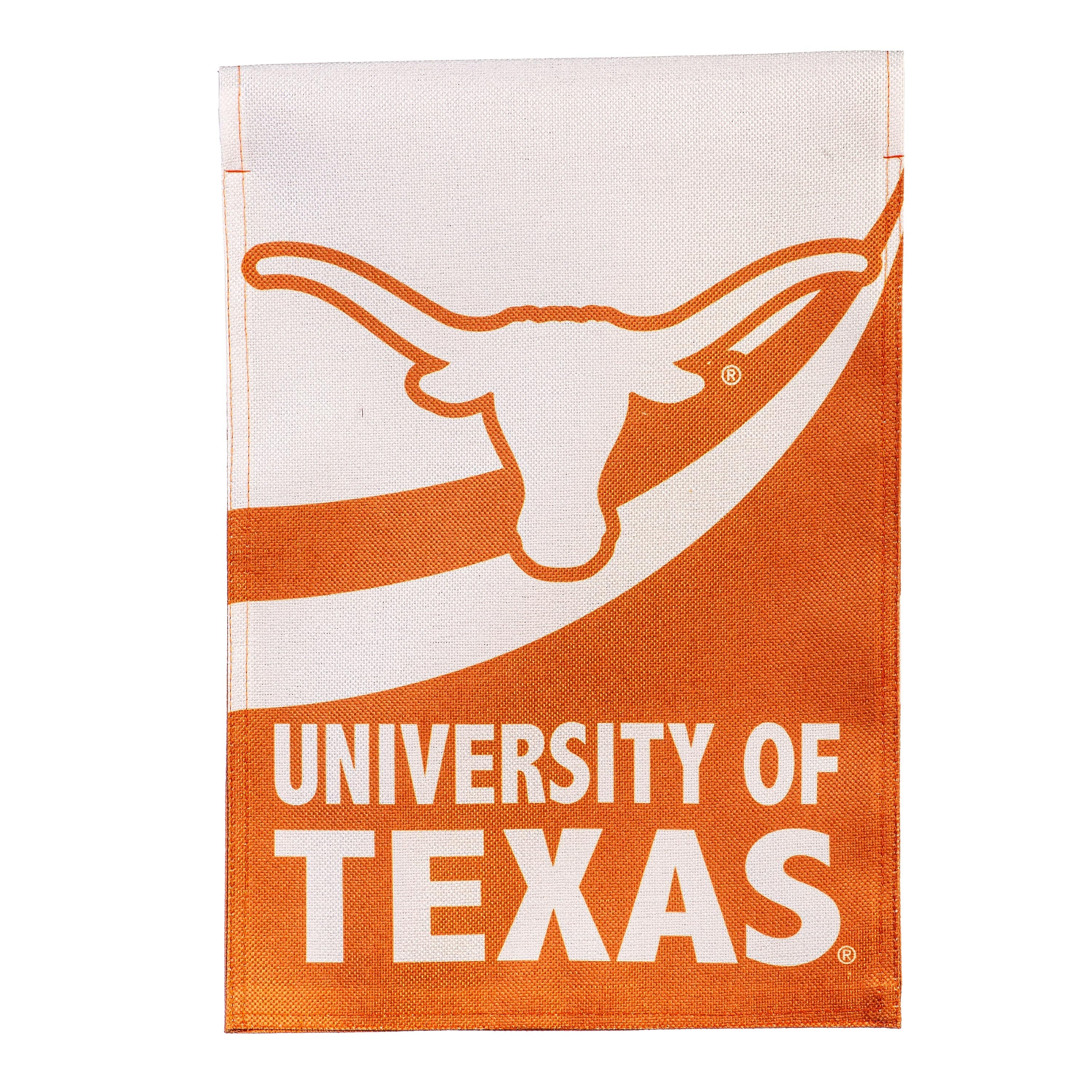 University of Texas Burlap Flag GDN Size - Sports Collectibles, Sports Memorabilia, Sports Fan Shop, Sports Gifts