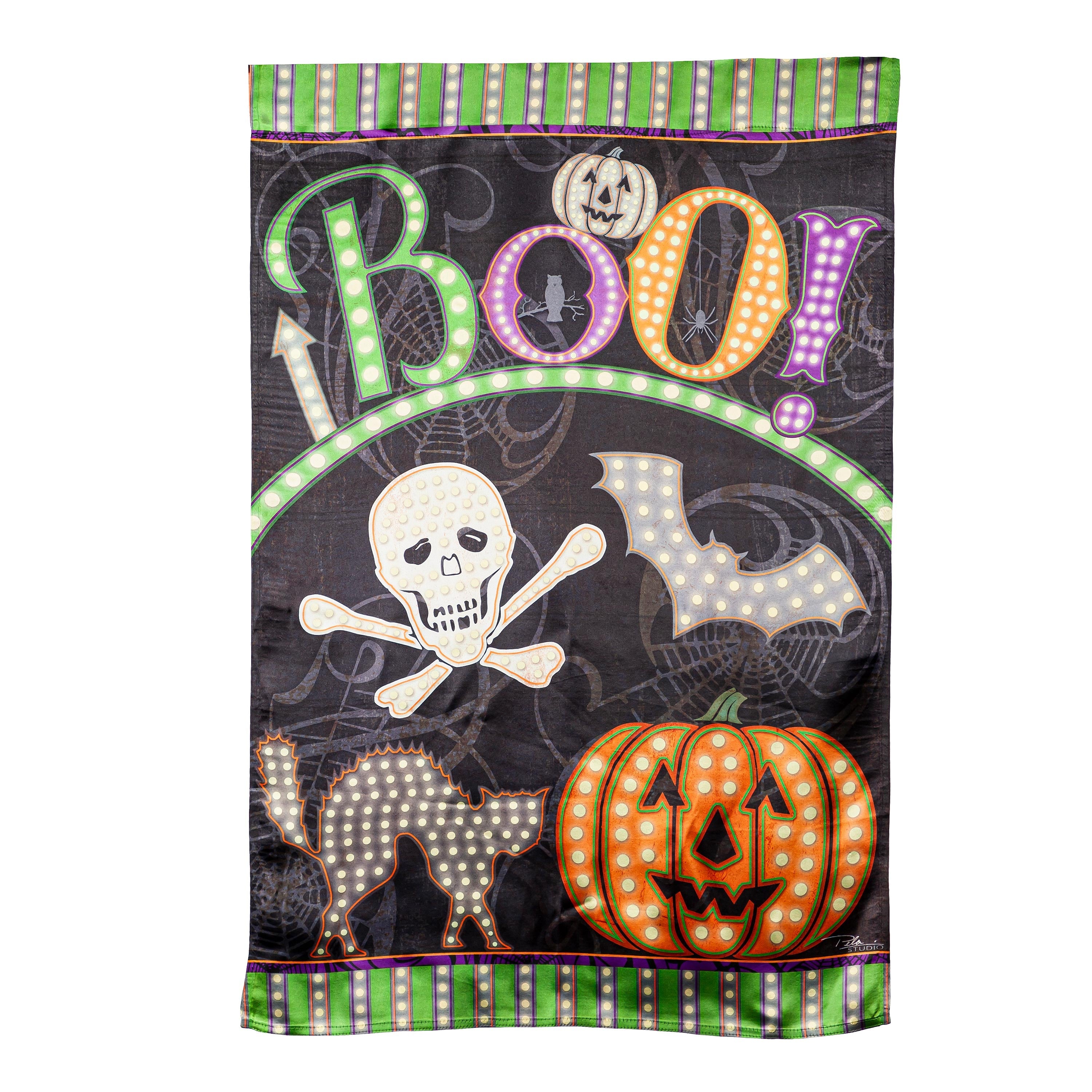 Spooky Lights House Lustre Flag - Sports Collectibles, Sports Memorabilia, Sports Fan Shop, Sports Gifts