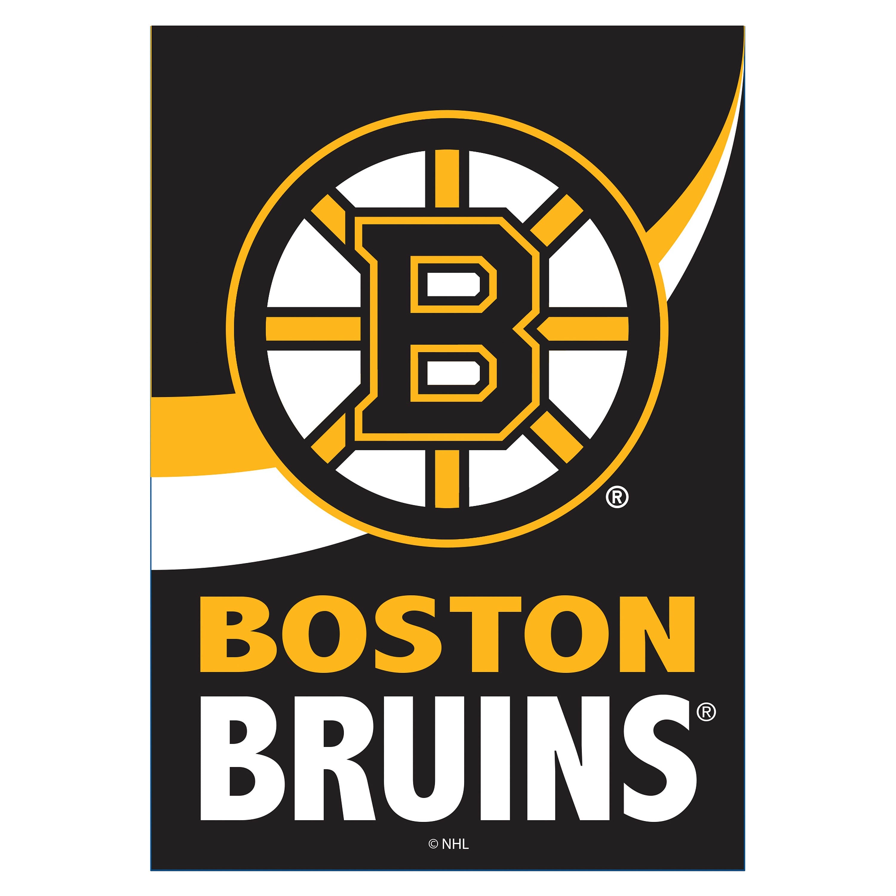 Boston Bruins Burlap Flag House Size - Sports Collectibles, Sports Memorabilia, Sports Fan Shop, Sports Gifts