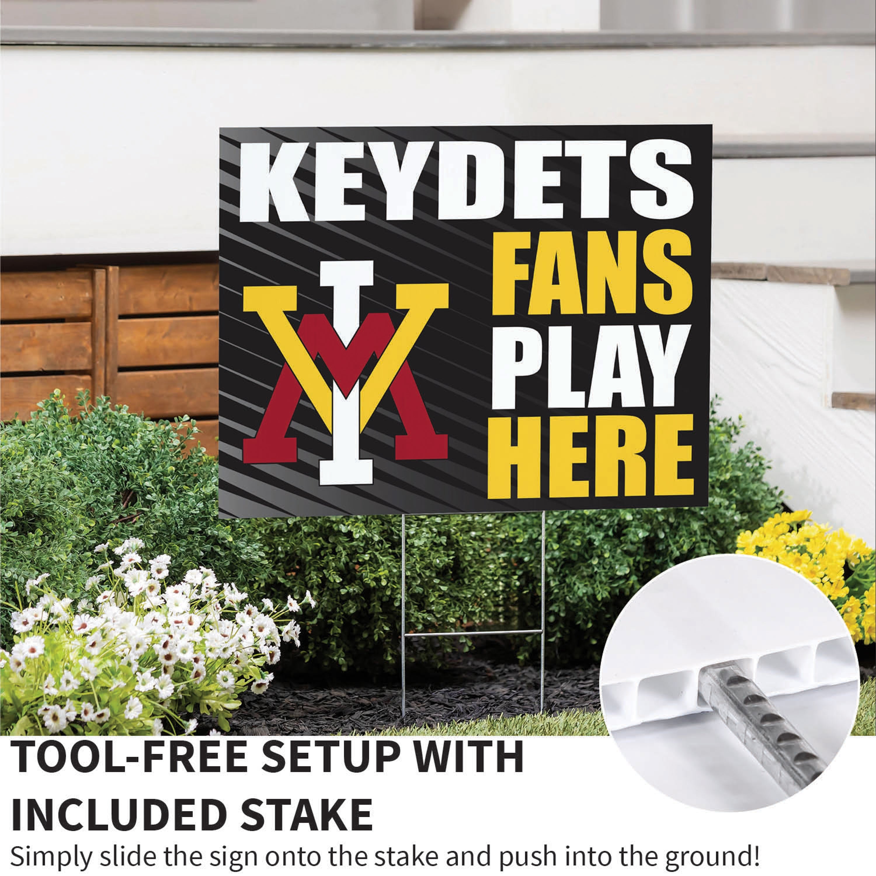 Virginia Military Institute Coroplast Yard Sign "Fans Play Here" - Sports Collectibles, Sports Memorabilia, Sports Fan Shop, Sports Gifts