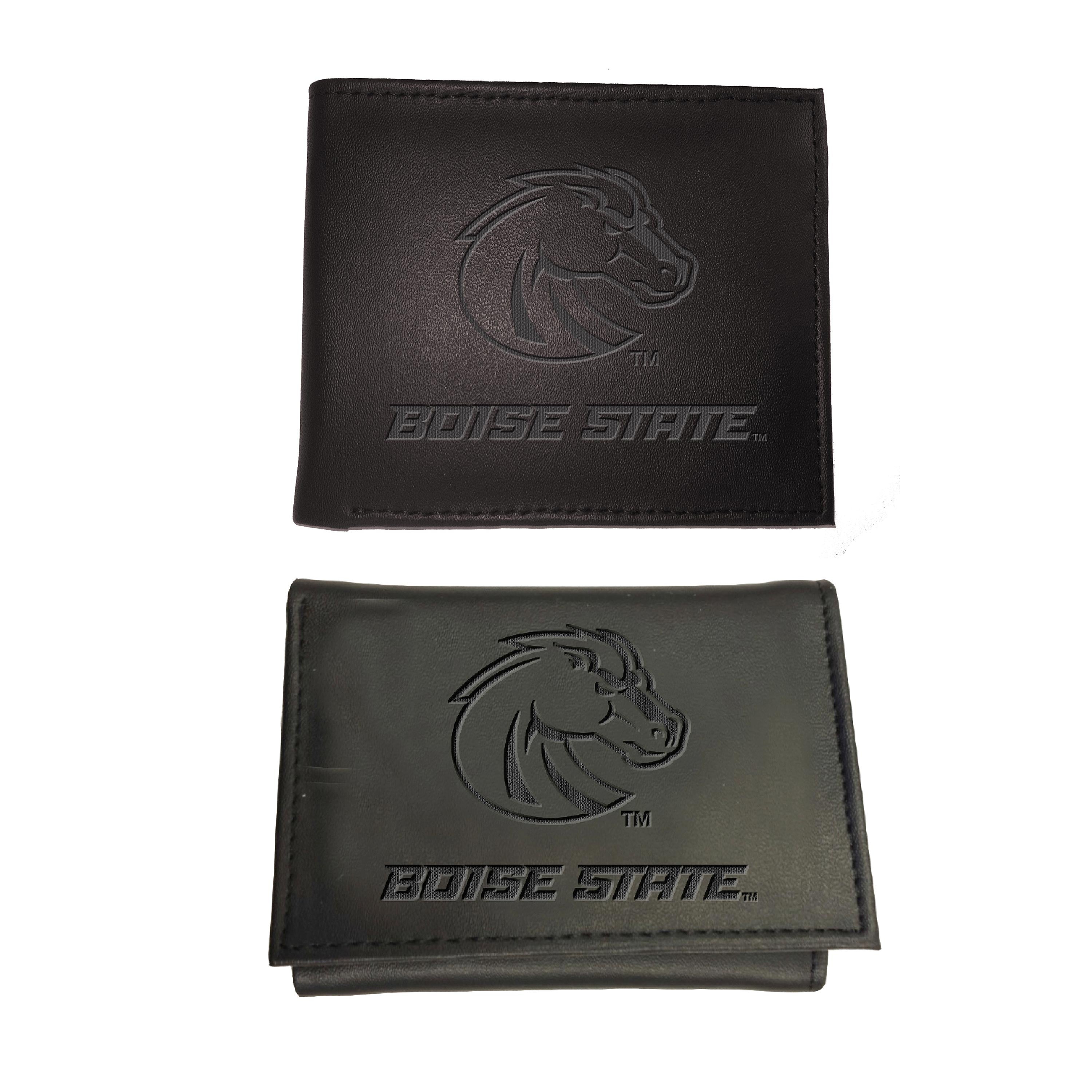 Boise State University, Bi-Fold and Tri-Fold Wallet Gift Set, Black - Sports Collectibles, Sports Memorabilia, Sports Fan Shop, Sports Gifts