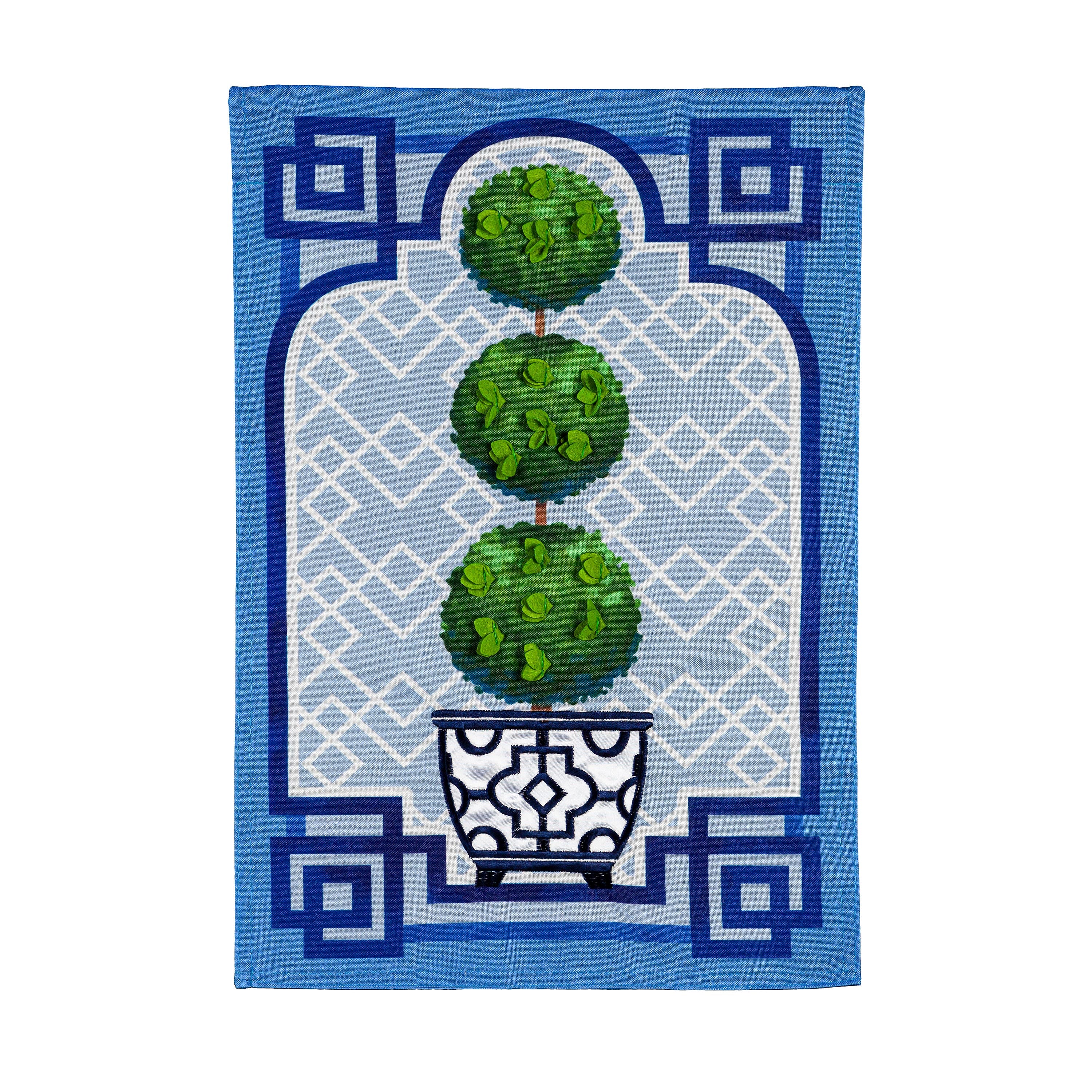Garden Topiary Garden Linen Flag - Sports Collectibles, Sports Memorabilia, Sports Fan Shop, Sports Gifts