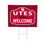 University of Utah Coroplast Yard Sign, "Fans Welcome" - Sports Collectibles, Sports Memorabilia, Sports Fan Shop, Sports Gifts