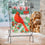 Cardinal Holiday Farmhouse Moire Garden Flag - Sports Collectibles, Sports Memorabilia, Sports Fan Shop, Sports Gifts