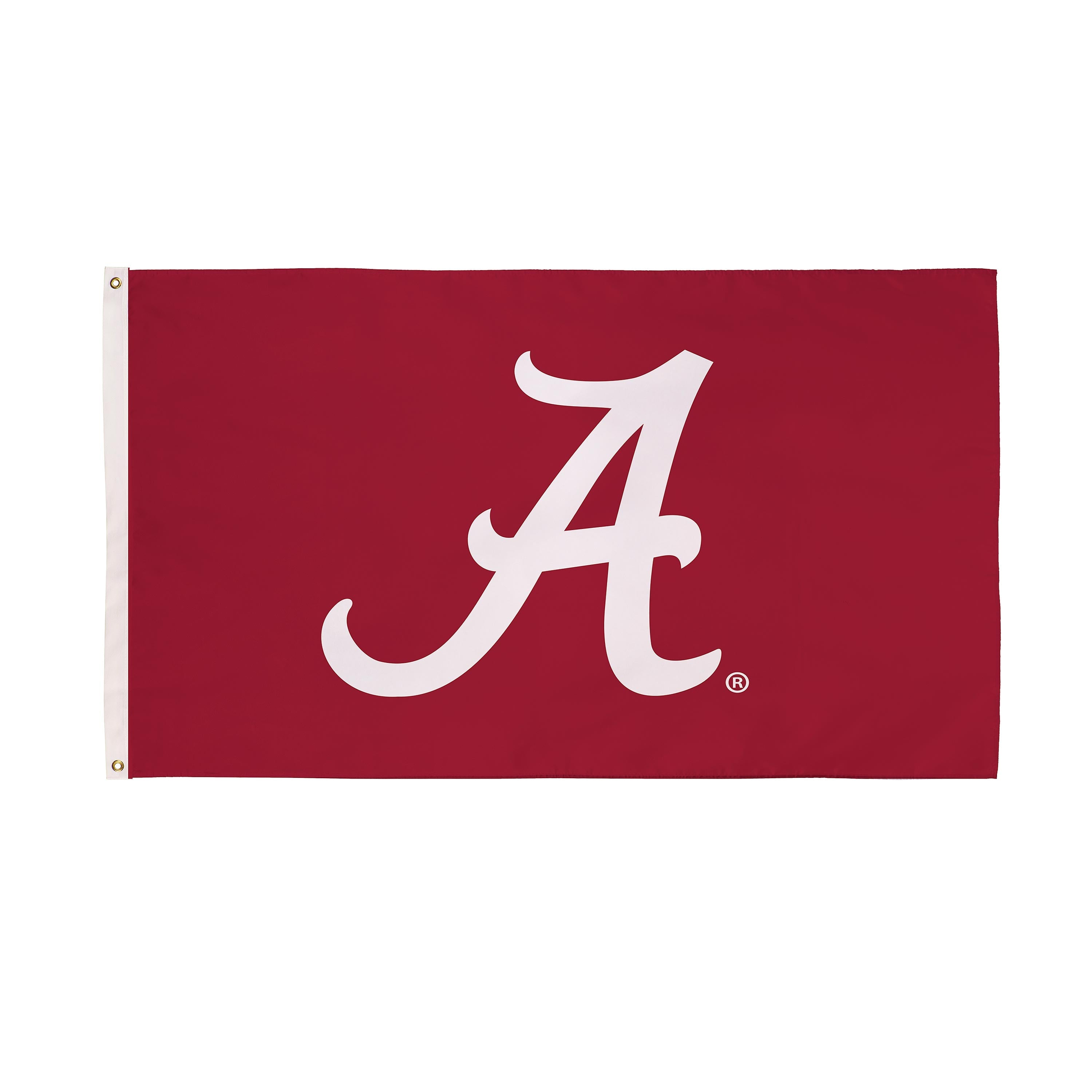University of Alabama Single Sided Estate Flag with 2 Grommets, 3'x5' - Sports Gifts, Sports Memorabilia, Sports Collectibles, Fan Shop
