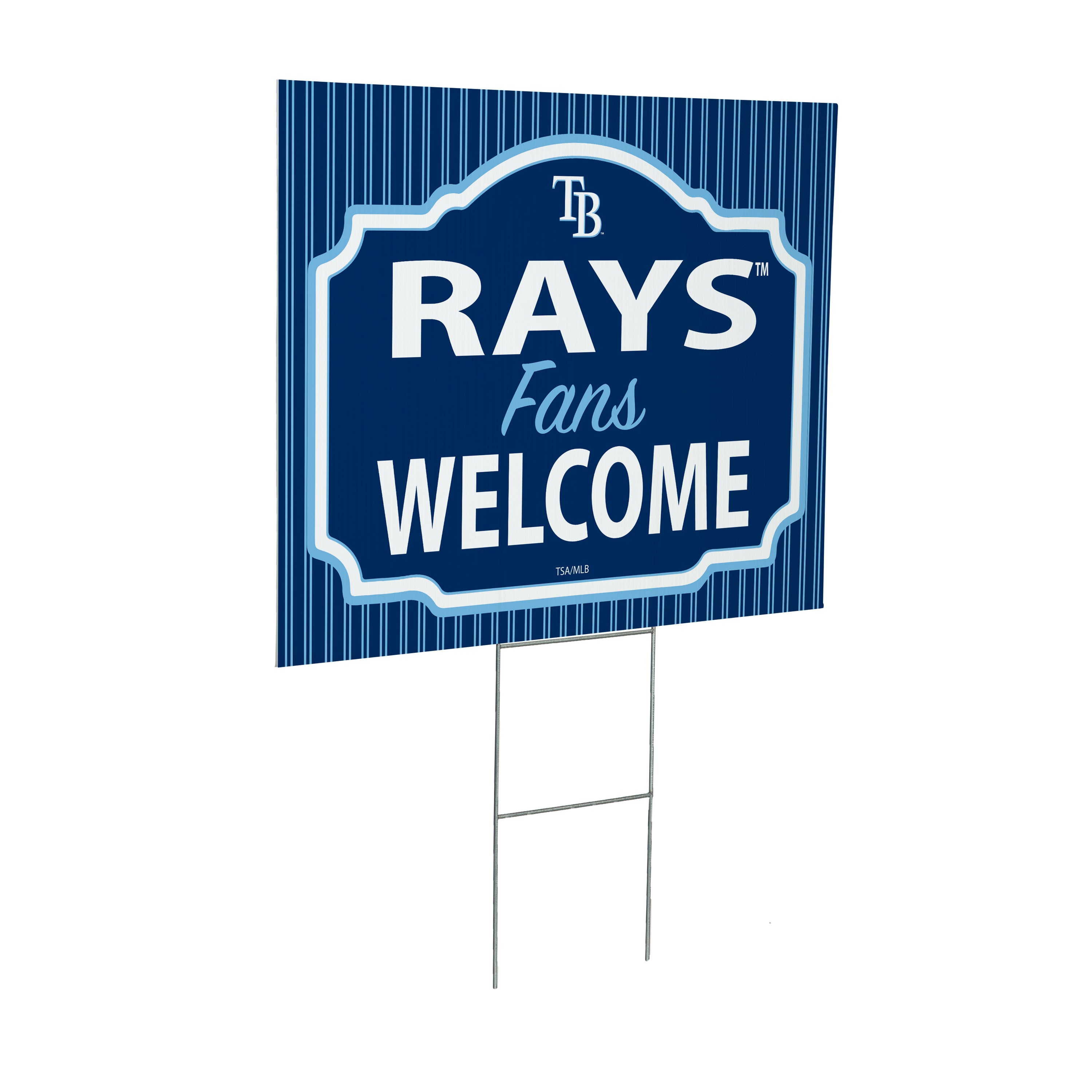 Tampa Bay Rays Coroplast Yard Sign, "Fans Welcome" - Sports Collectibles, Sports Memorabilia, Sports Fan Shop, Sports Gifts