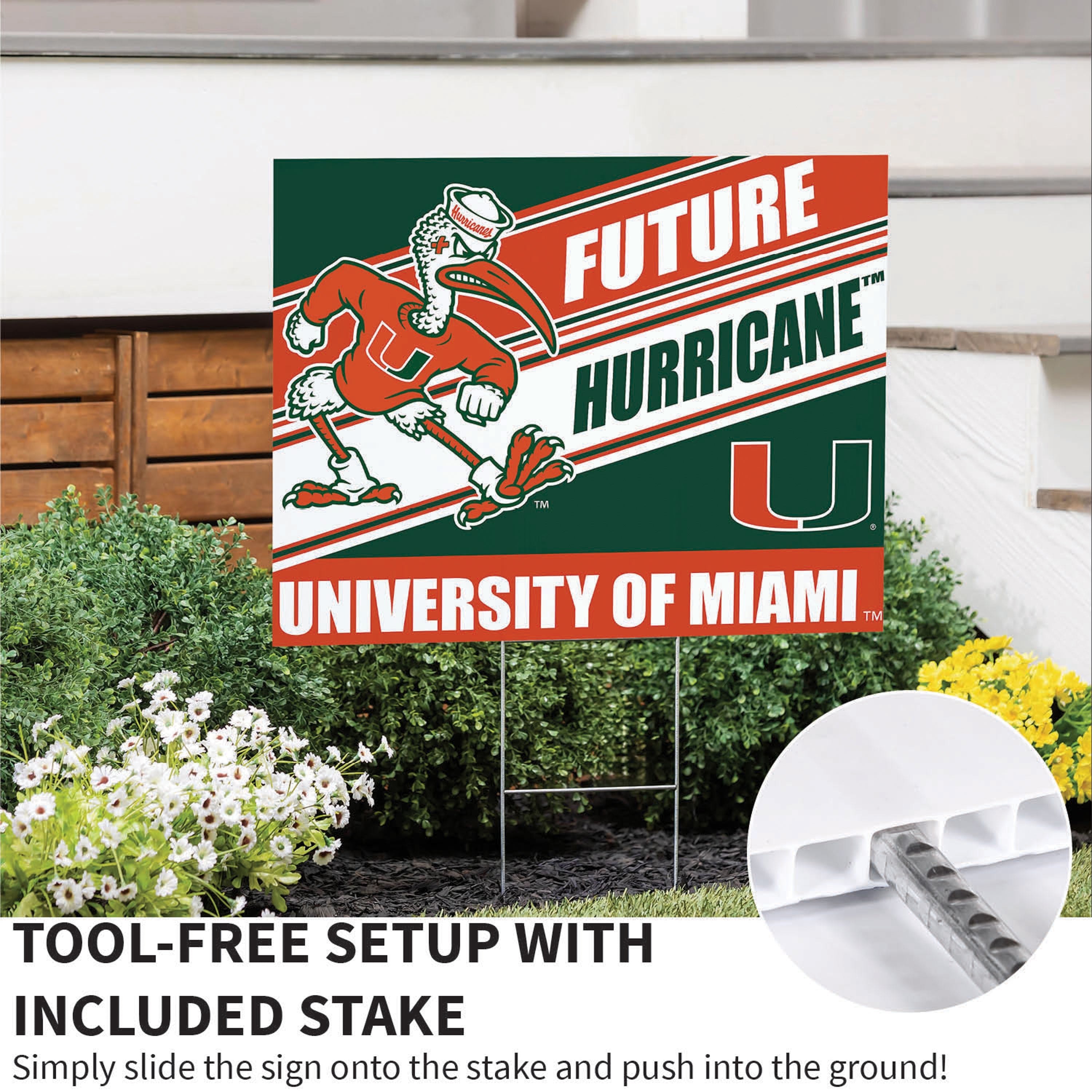 University of Miami Coroplast Yard Sign, Future Student - Sports Collectibles, Sports Memorabilia, Sports Fan Shop, Sports Gifts