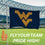West Virginia University Single Sided Estate Flag with 2 Grommets, 3'x5' - Sports Gifts, Sports Memorabilia, Sports Collectibles, Fan Shop