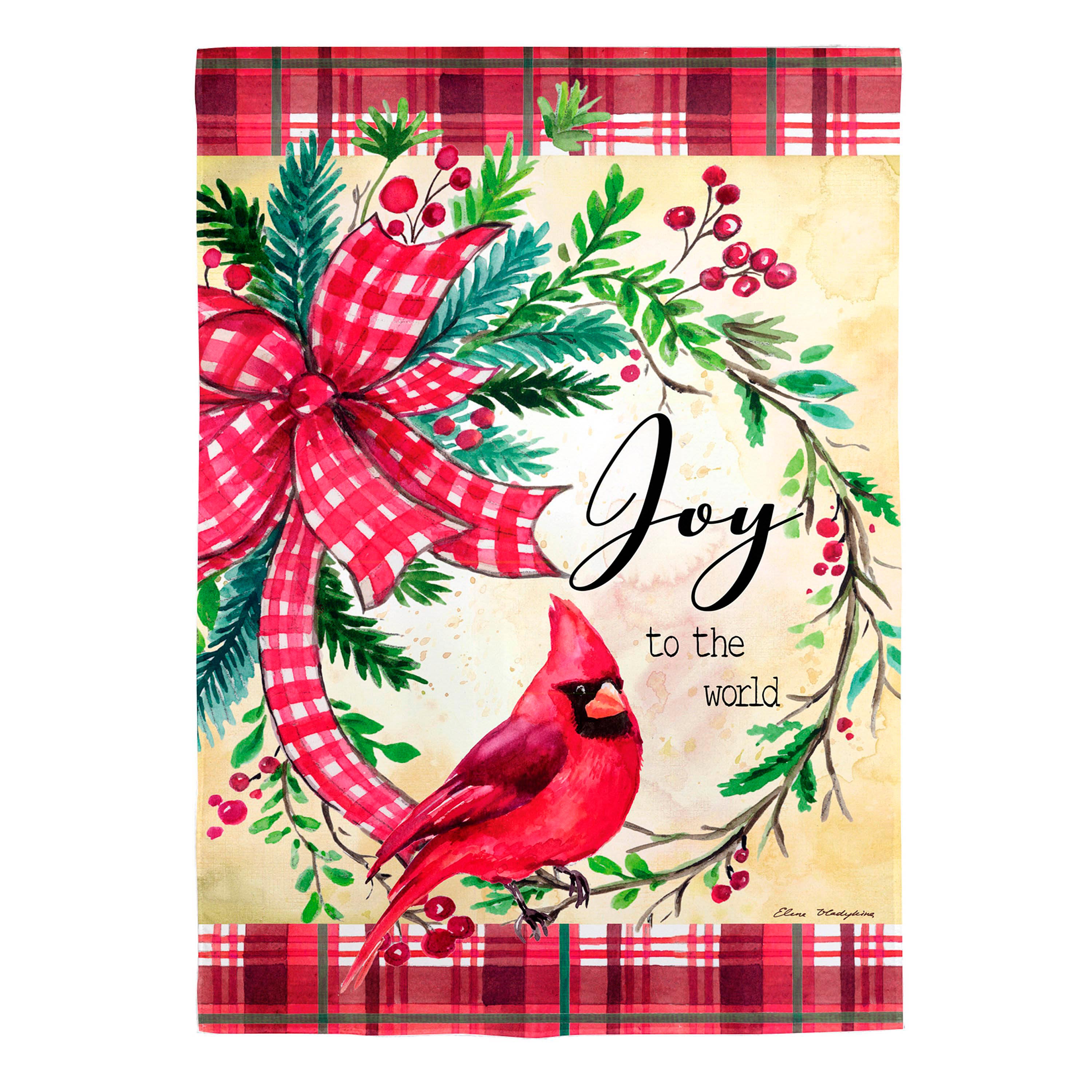 Cardinal Joy Burlap House Flag - Sports Collectibles, Sports Memorabilia, Sports Fan Shop, Sports Gifts