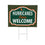 University of Miami Coroplast Yard Sign, "Fans Welcome" - Sports Collectibles, Sports Memorabilia, Sports Fan Shop, Sports Gifts
