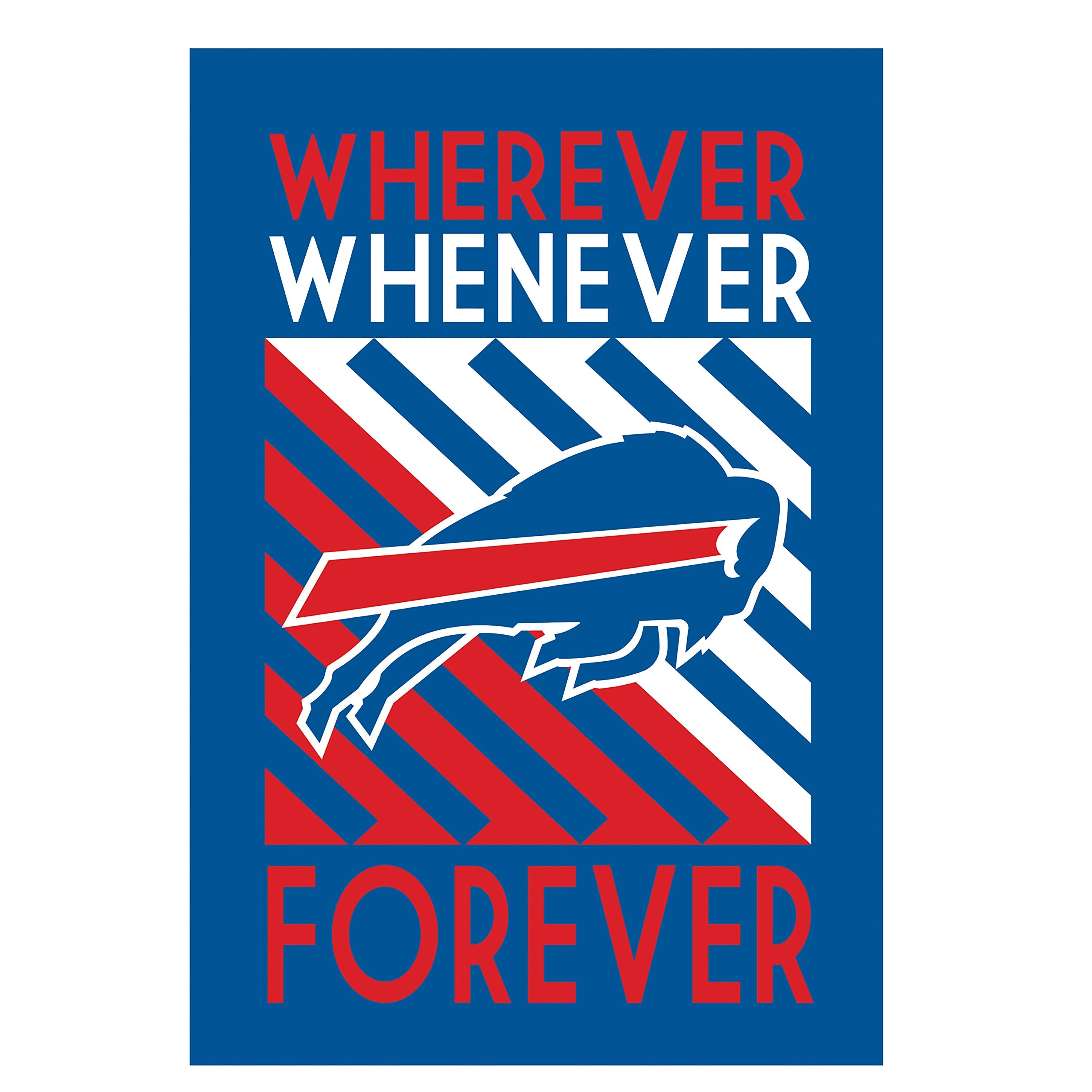 Buffalo Bills WWF Fan Garden Flag - Sports Collectibles, Sports Memorabilia, Sports Fan Shop, Sports Gifts