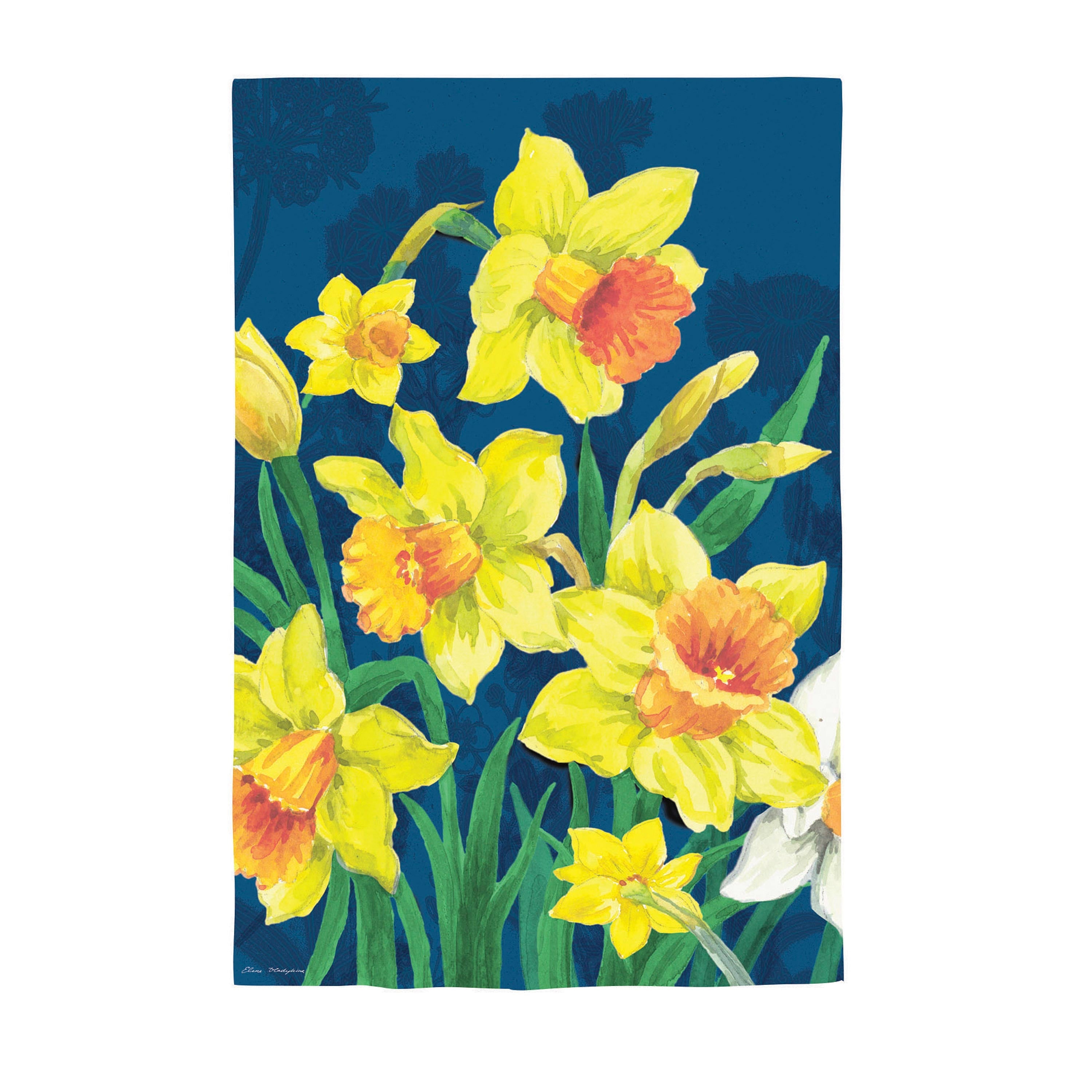 Daffodils Garden Suede Garden Flag - Sports Gifts, Sports Memorabilia, Sports Collectibles, Fan Shop