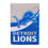 Detroit Lions Burlap Flag GDN Size - Sports Collectibles, Sports Memorabilia, Sports Fan Shop, Sports Gifts