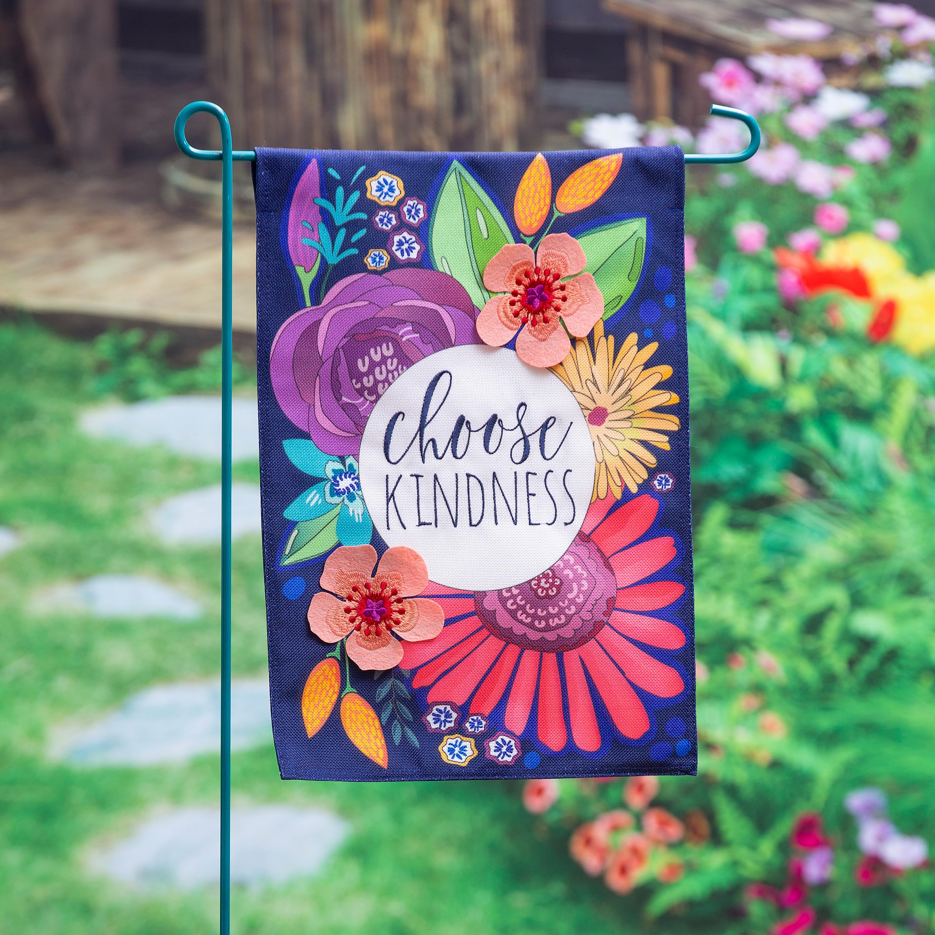 Choose Kindness Garden Burlap Flag - Sports Collectibles, Sports Memorabilia, Sports Fan Shop, Sports Gifts