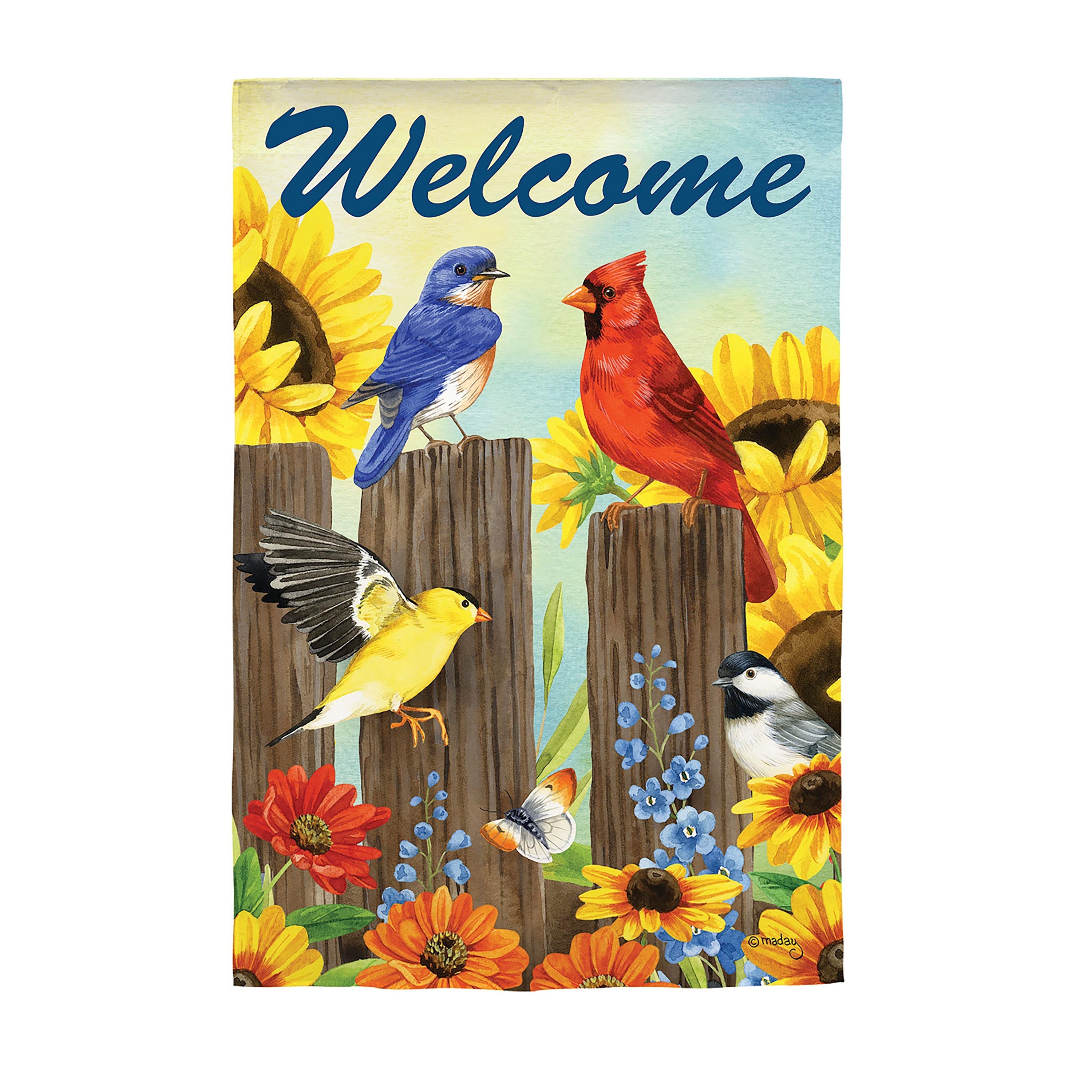 Rustic Fence Garden Suede Flag - Sports Collectibles, Sports Memorabilia, Sports Fan Shop, Sports Gifts
