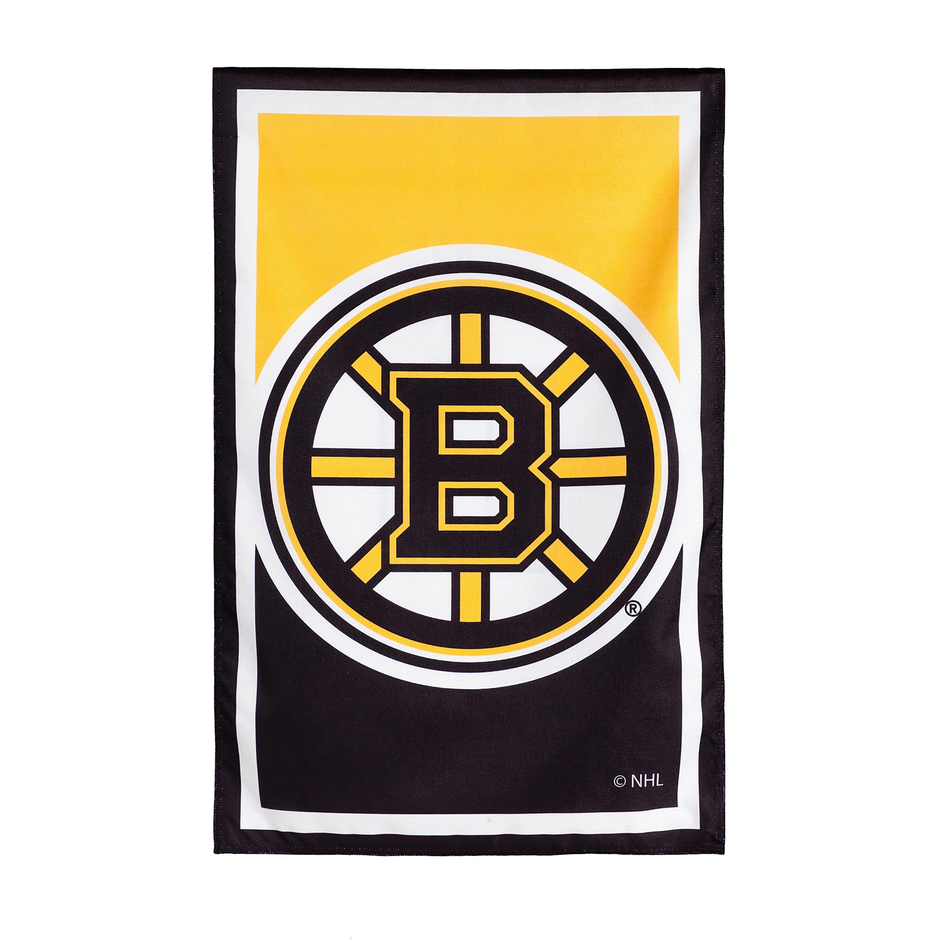 NHL Hockey Burlap House Flag, Boston Bruins - Sports Gifts, Sports Memorabilia, Sports Collectibles, Fan Shop