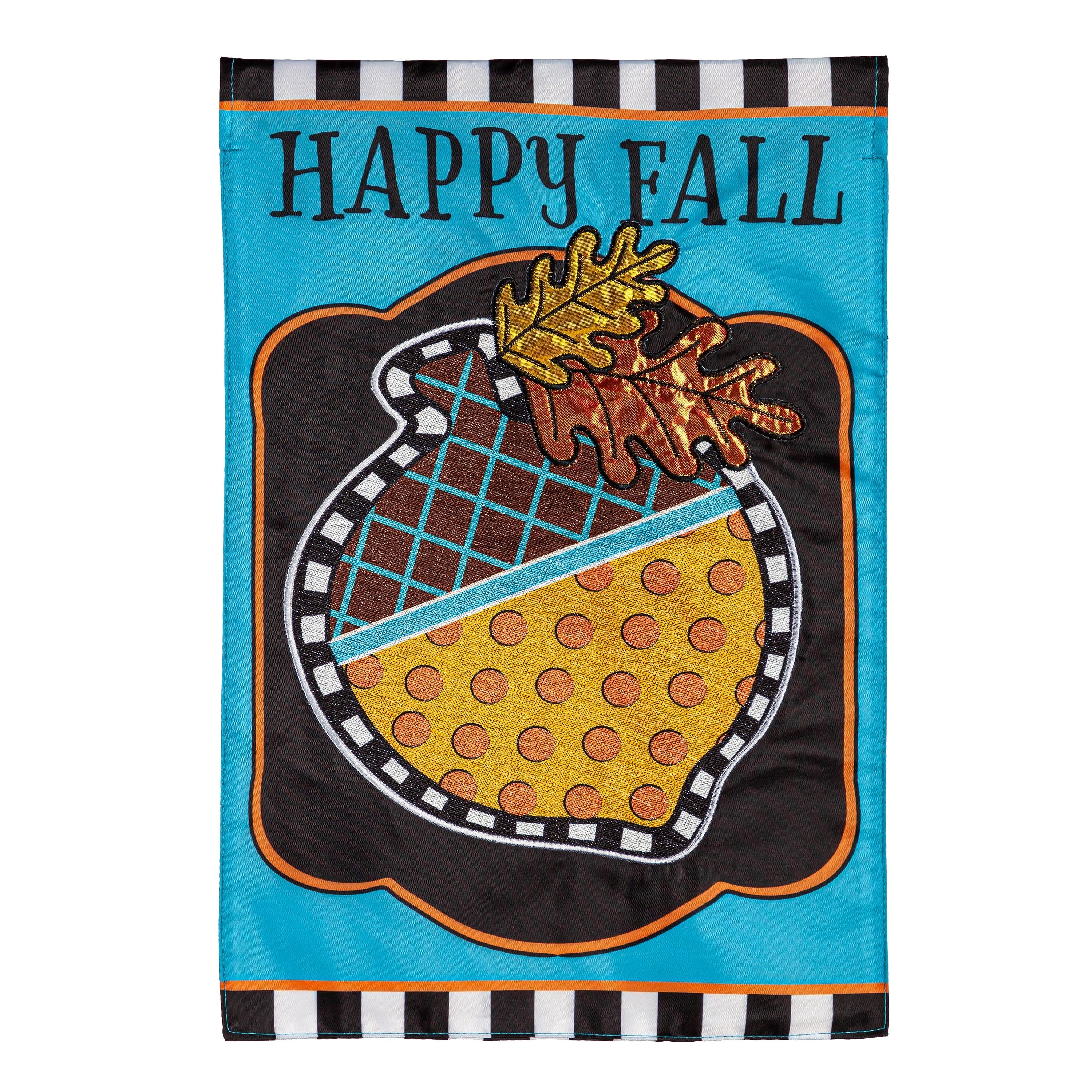 Happy Fall Acorn Applique Garden Flag - Sports Collectibles, Sports Memorabilia, Sports Fan Shop, Sports Gifts