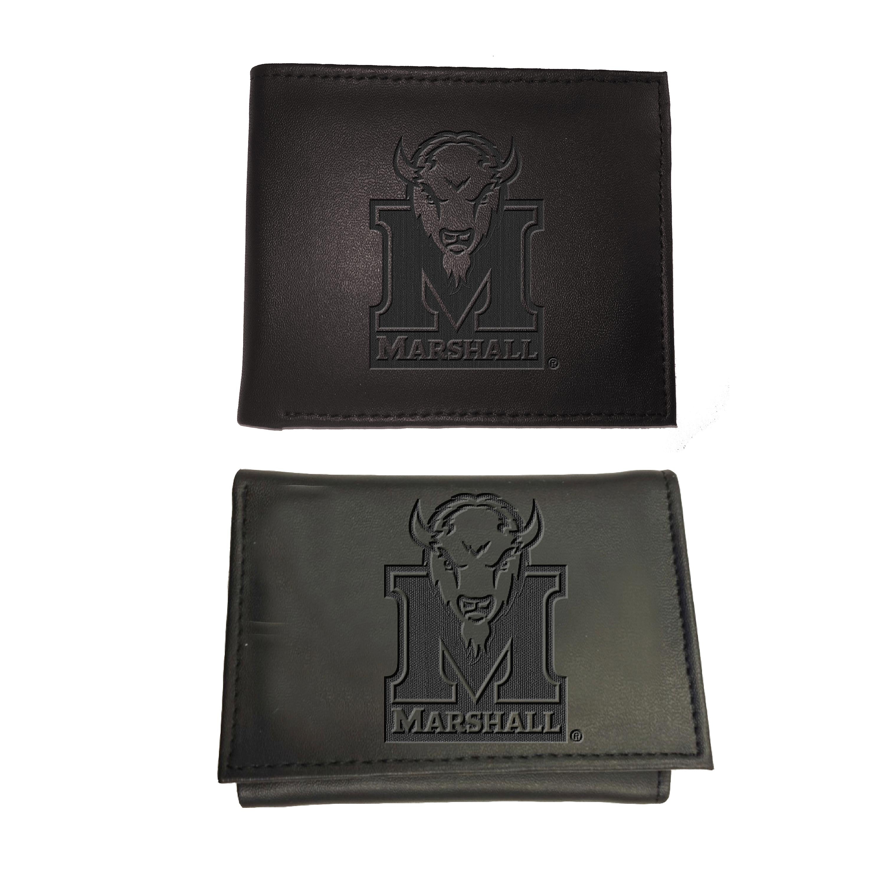 Marshall University, Bi-Fold and Tri-Fold Wallet Gift Set, Black - Sports Collectibles, Sports Memorabilia, Sports Fan Shop, Sports Gifts