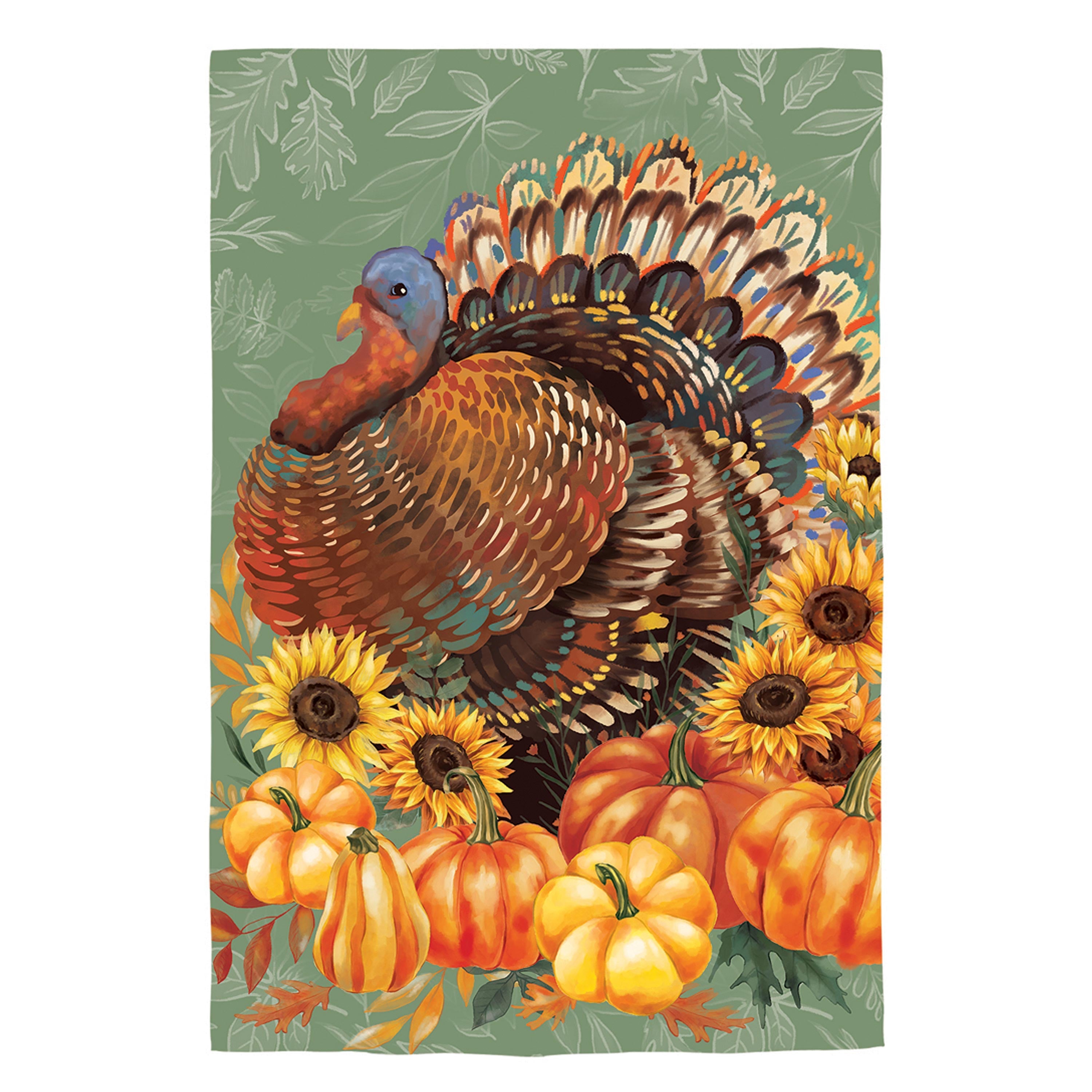 Grateful Gatherings Turkey Suede House Flag - Sports Gifts, Sports Memorabilia, Sports Collectibles, Fan Shop