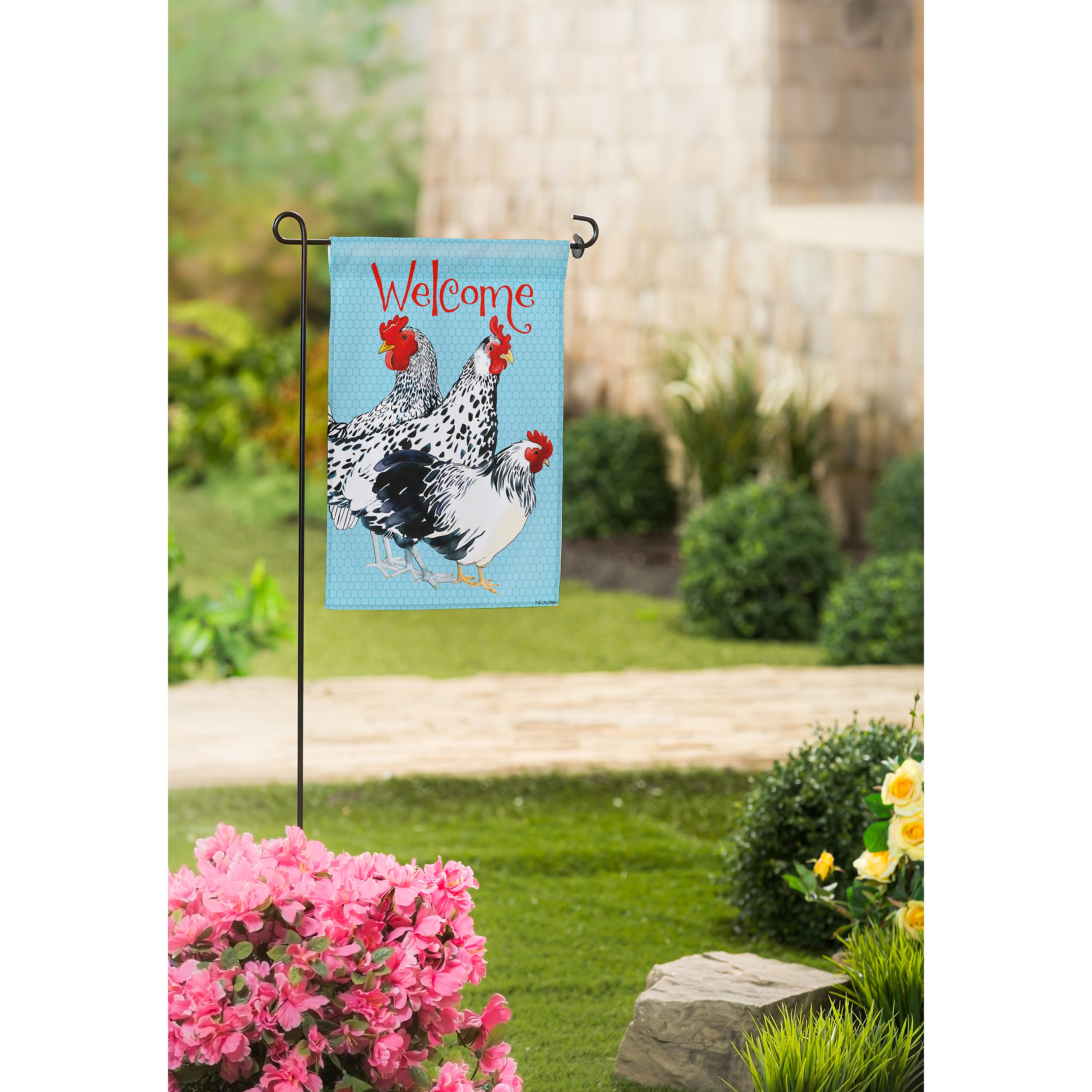 Chickens Suede House Flag - Sports Collectibles, Sports Memorabilia, Sports Fan Shop, Sports Gifts