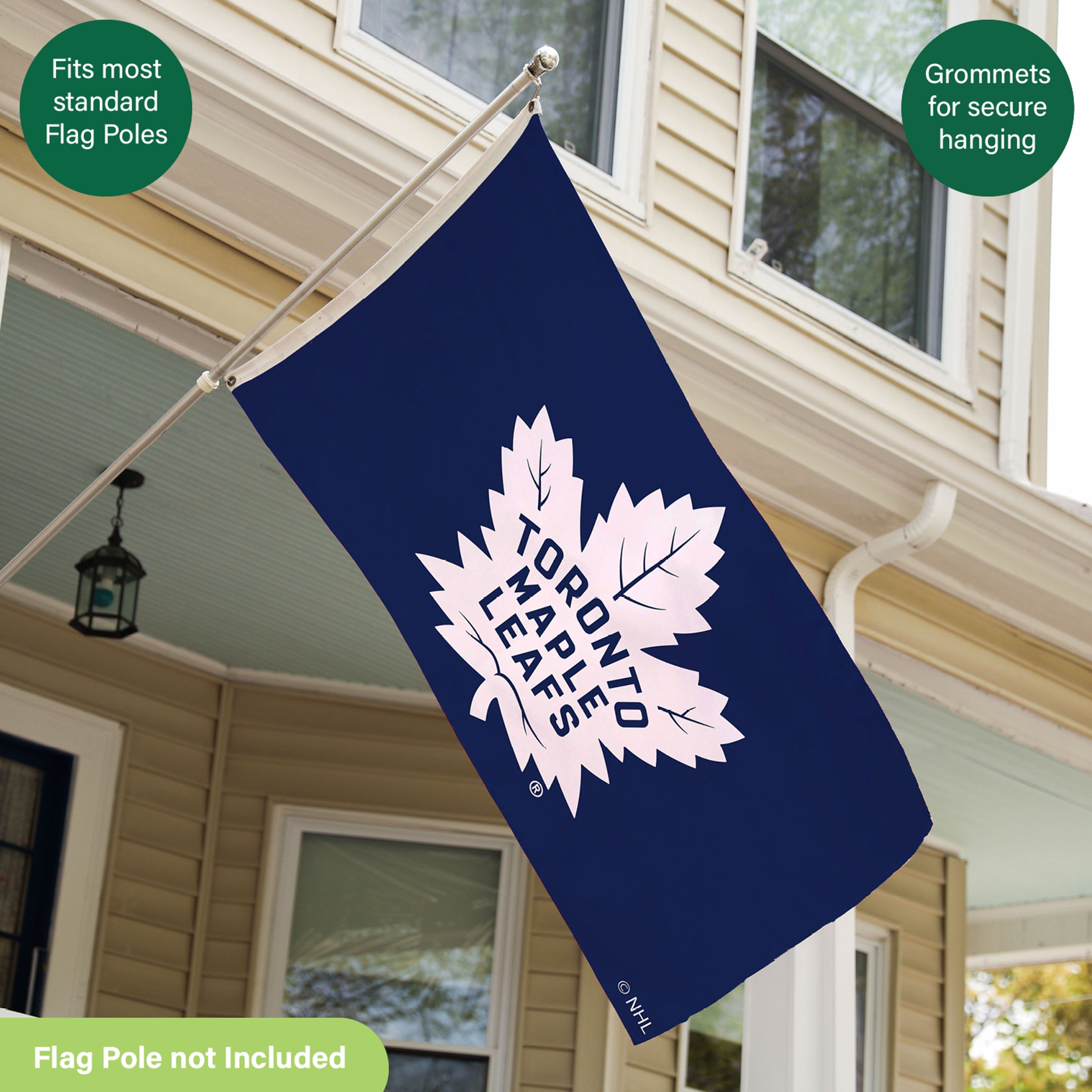 3'x5' Single Sided Flag w/ 2 Grommets, Toronto Maple Leafs - Sports Gifts, Sports Memorabilia, Sports Collectibles, Fan Shop