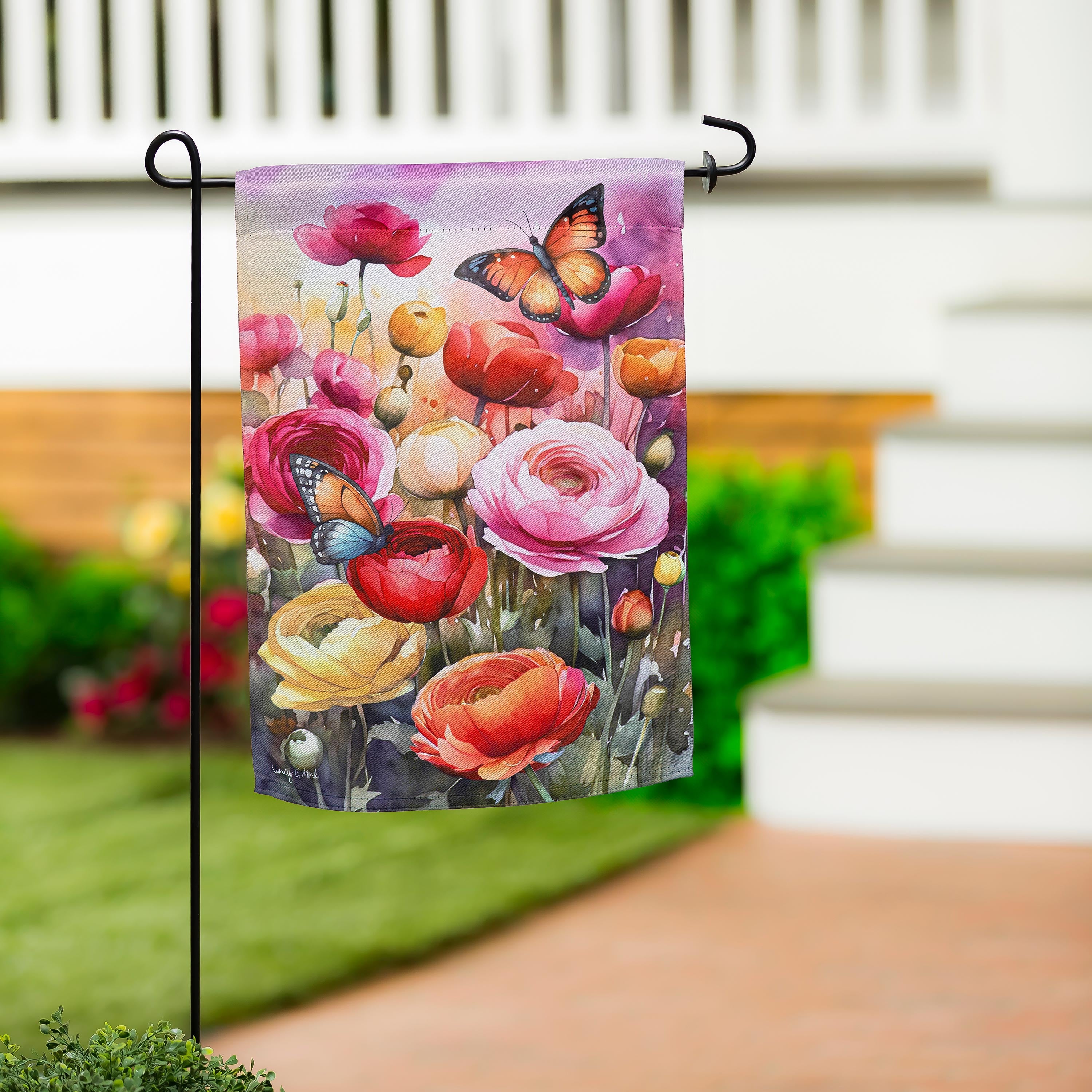 Sunset Garden Suede Garden Flag - Sports Collectibles, Sports Memorabilia, Sports Fan Shop, Sports Gifts