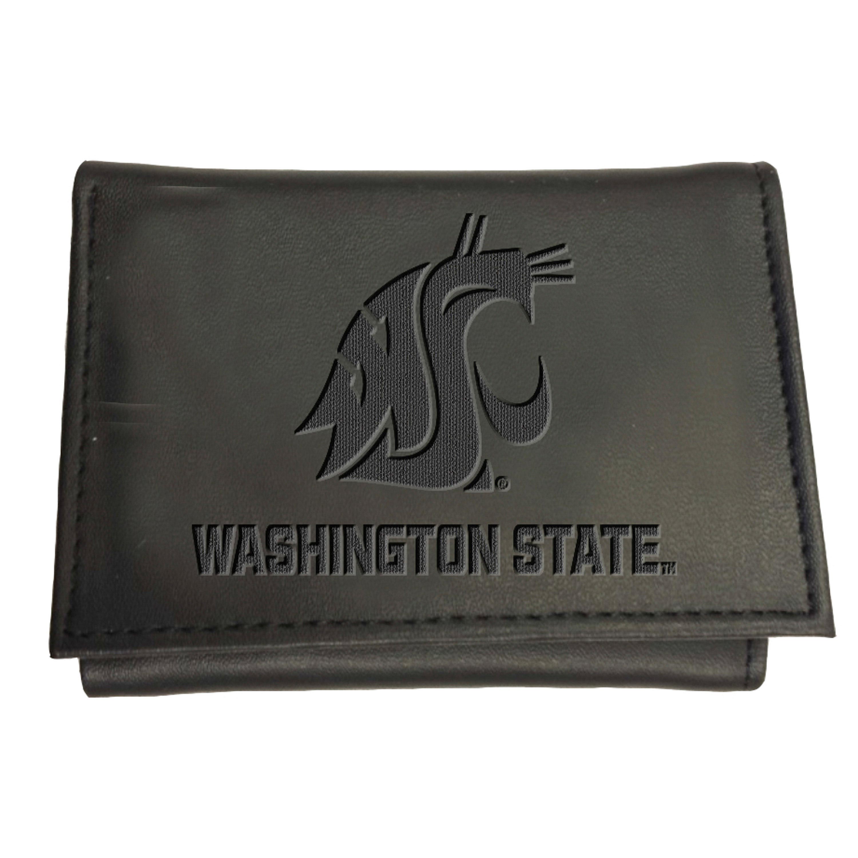 Washington State University, Tri-Fold Wallet, Black - Sports Gifts, Sports Memorabilia, Sports Collectibles, Fan Shop