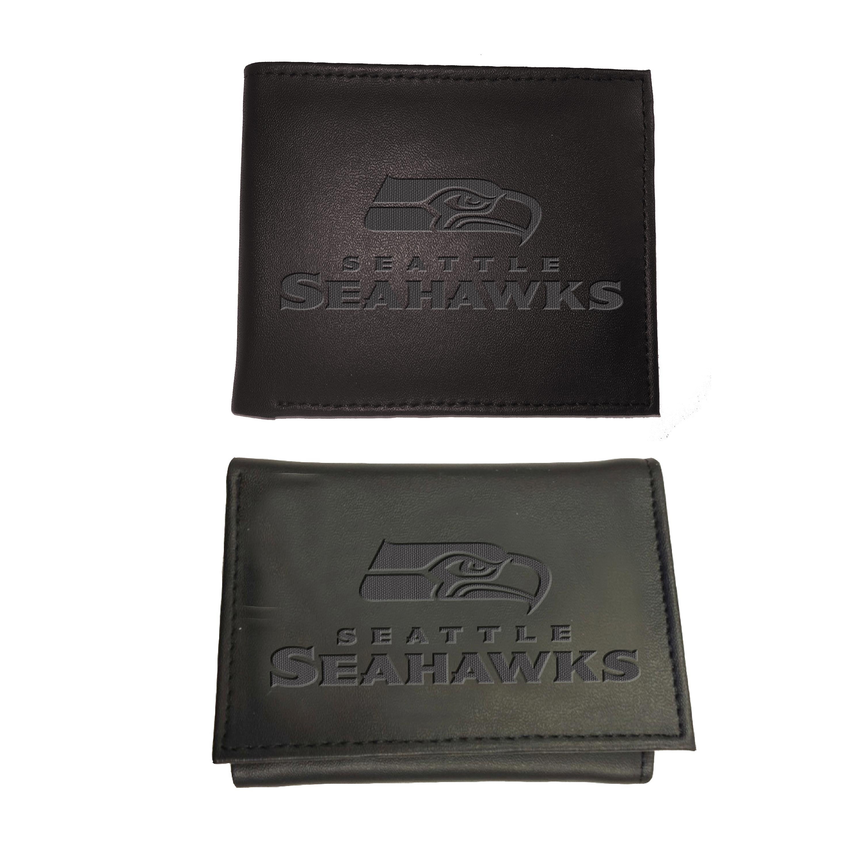 Seattle Seahawks, Bi-Fold and Tri-Fold Wallet Gift Set, Black - Sports Collectibles, Sports Memorabilia, Sports Fan Shop, Sports Gifts