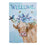 Floral Cow Suede House Flag - Sports Collectibles, Sports Memorabilia, Sports Fan Shop, Sports Gifts