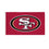 San Francisco 49ers Single Sided Estate Flag with 2 Grommets, 3'x5' - Sports Gifts, Sports Memorabilia, Sports Collectibles, Fan Shop