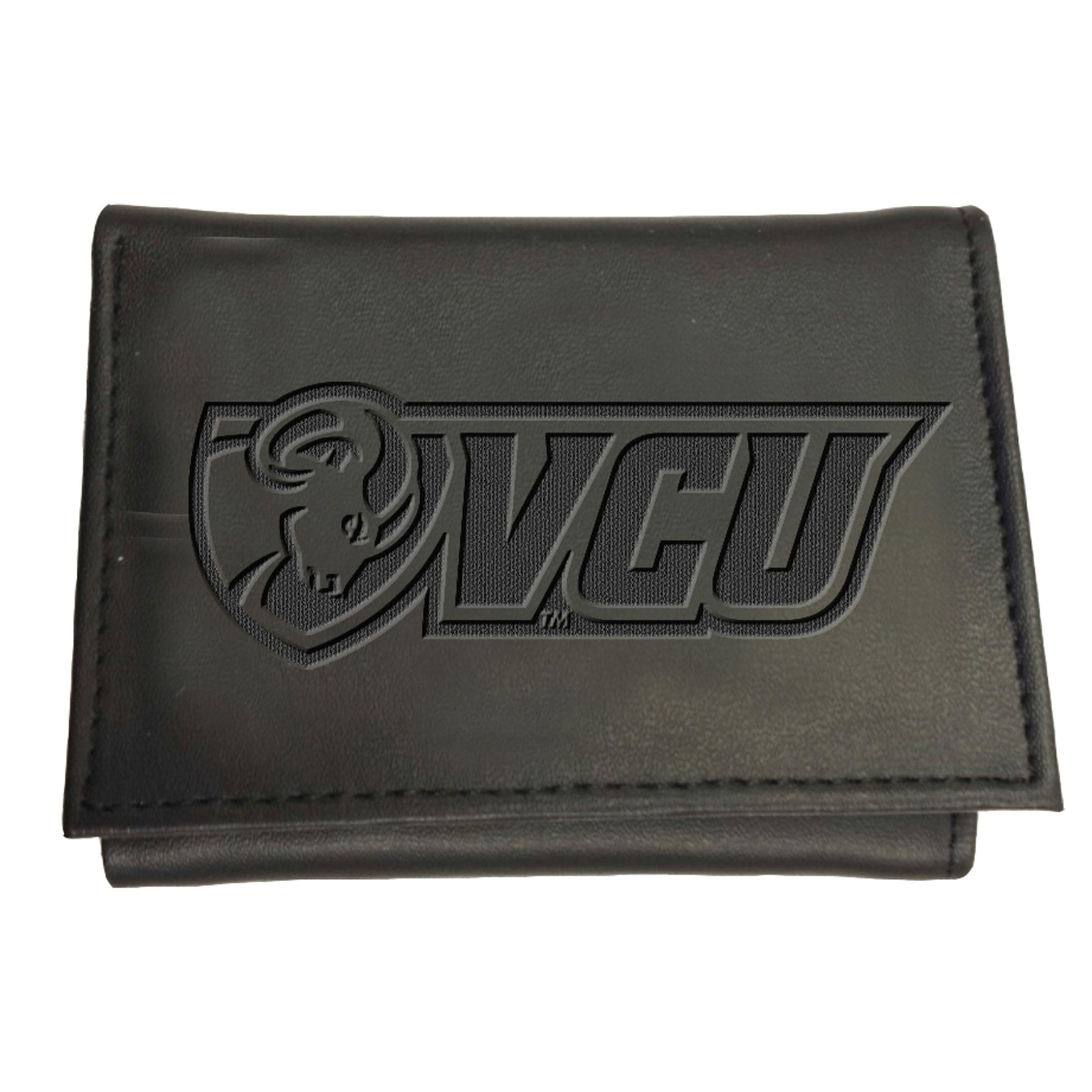 Virginia Commonwealth University (VCU), Tri-Fold Wallet, Black - Sports Gifts, Sports Memorabilia, Sports Collectibles, Fan Shop