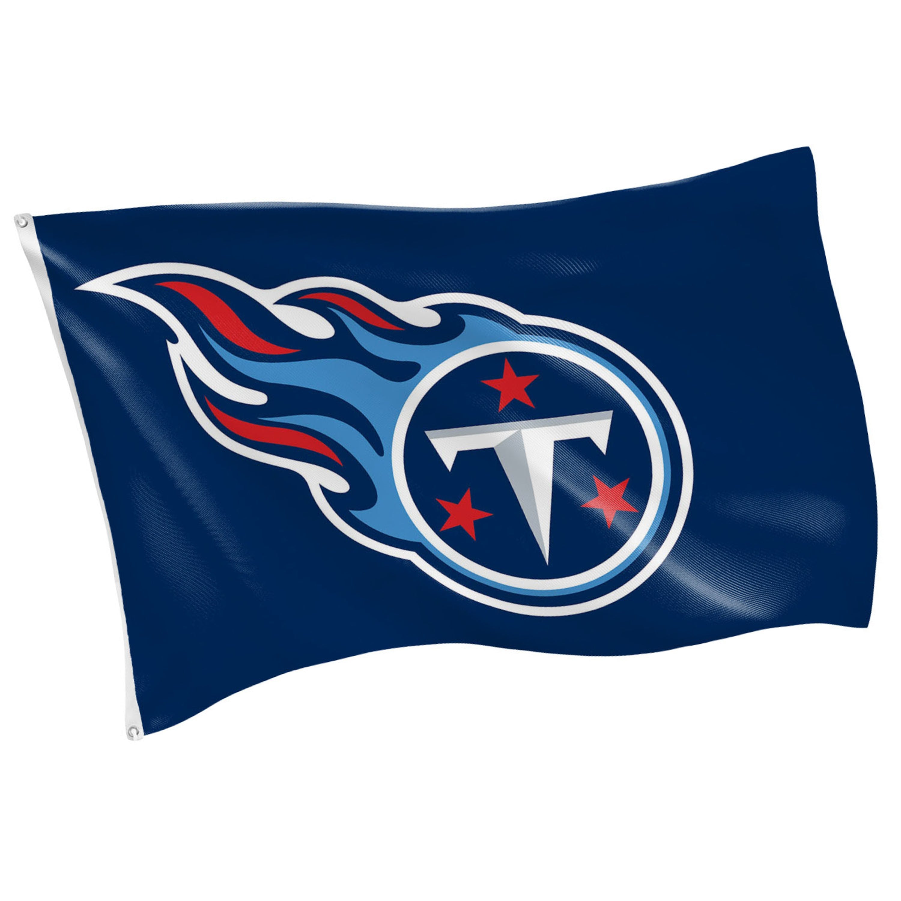 Tennessee Titans Single Sided Flag w/ 2 Grommets, 3'x5' - Sports Gifts, Sports Memorabilia, Sports Collectibles, Fan Shop